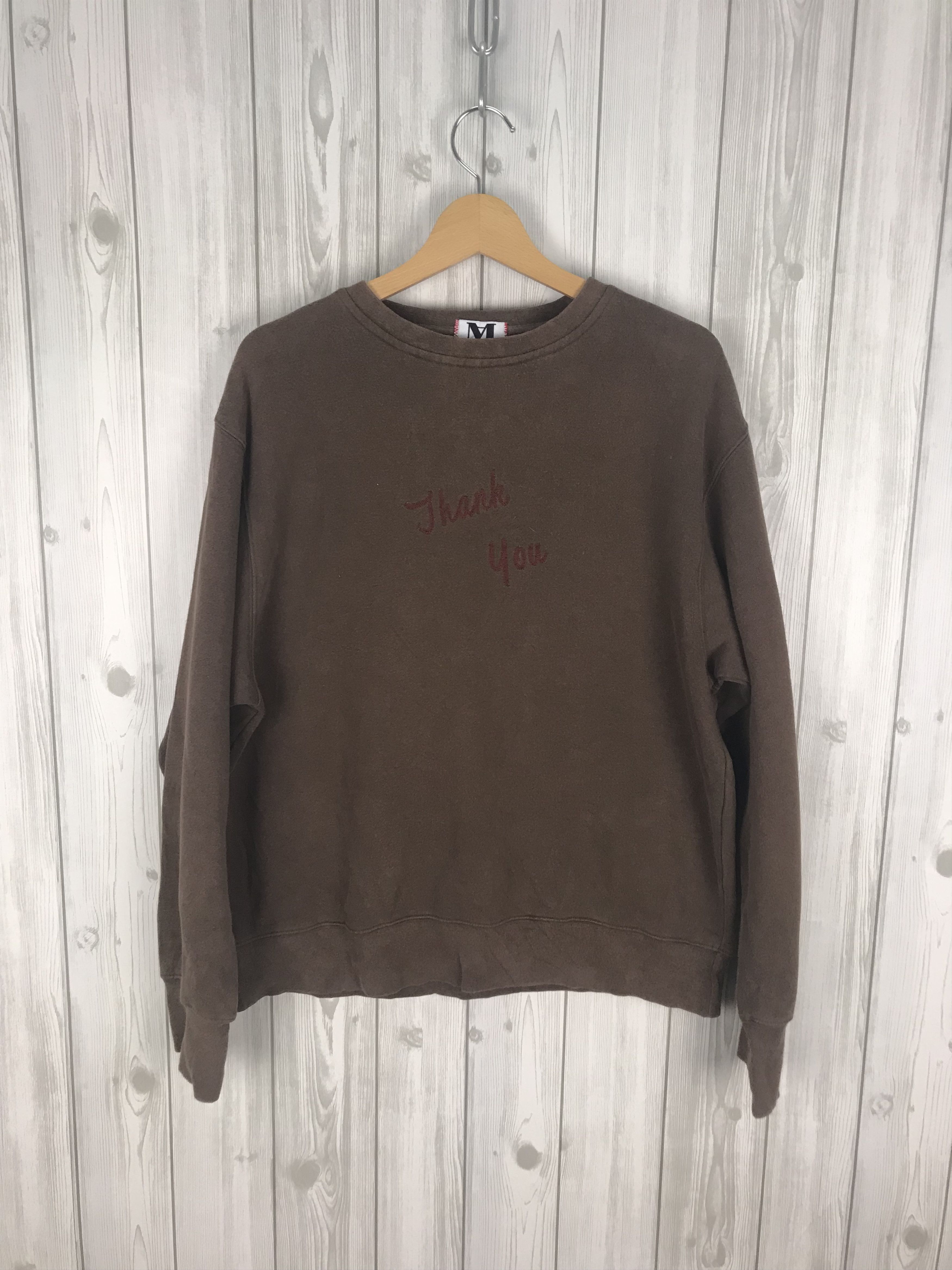 Modern Amusement Vintage MODERN AMUSEMENT Thanks You Oversize Sweatshirt Size US S / EU 44-46 / 1 - 1 Thumbnail