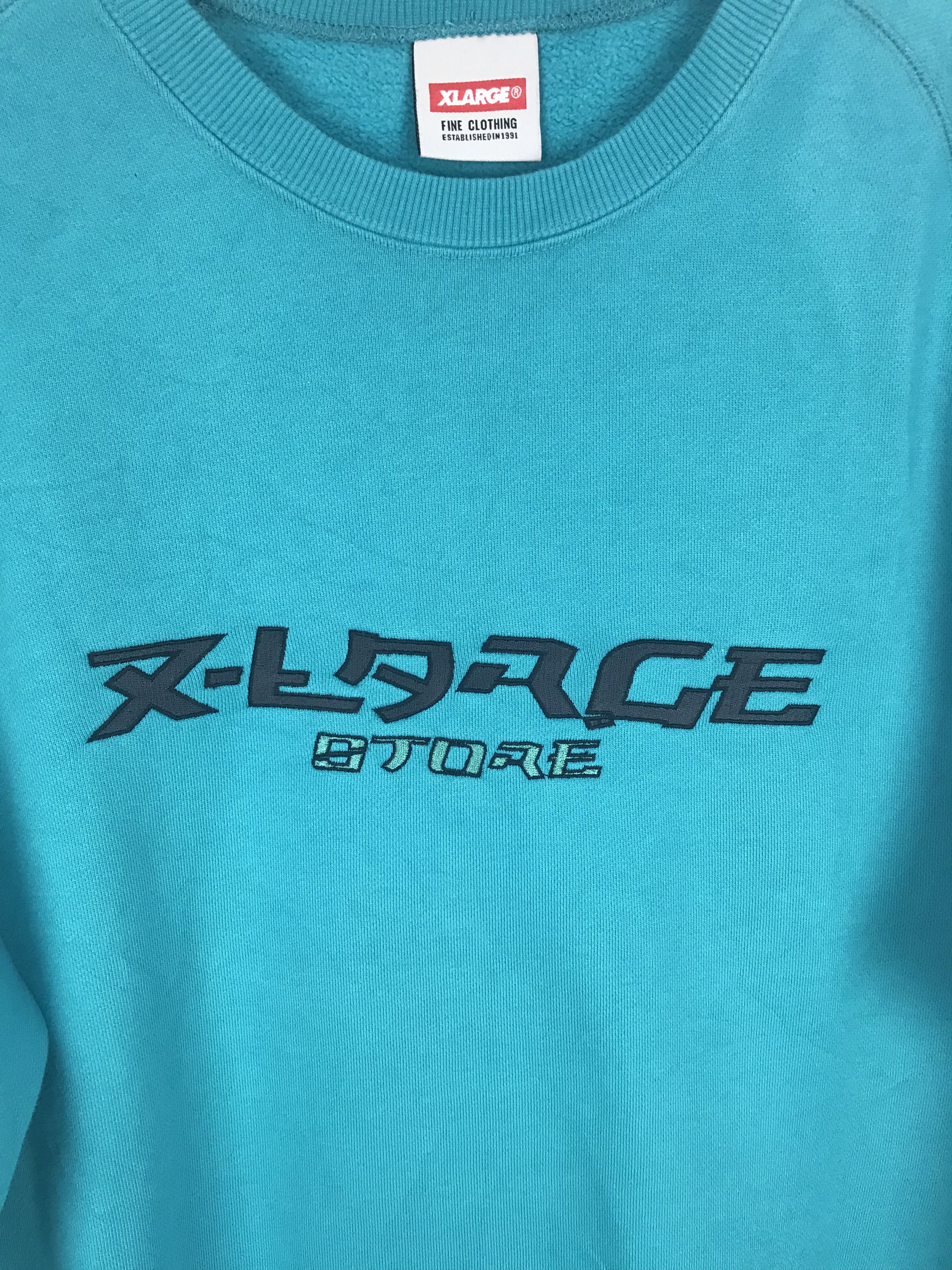 Japanese Brand X-LARGE Store Embroidered Oversize Sweatshirt Size US M / EU 48-50 / 2 - 4 Thumbnail