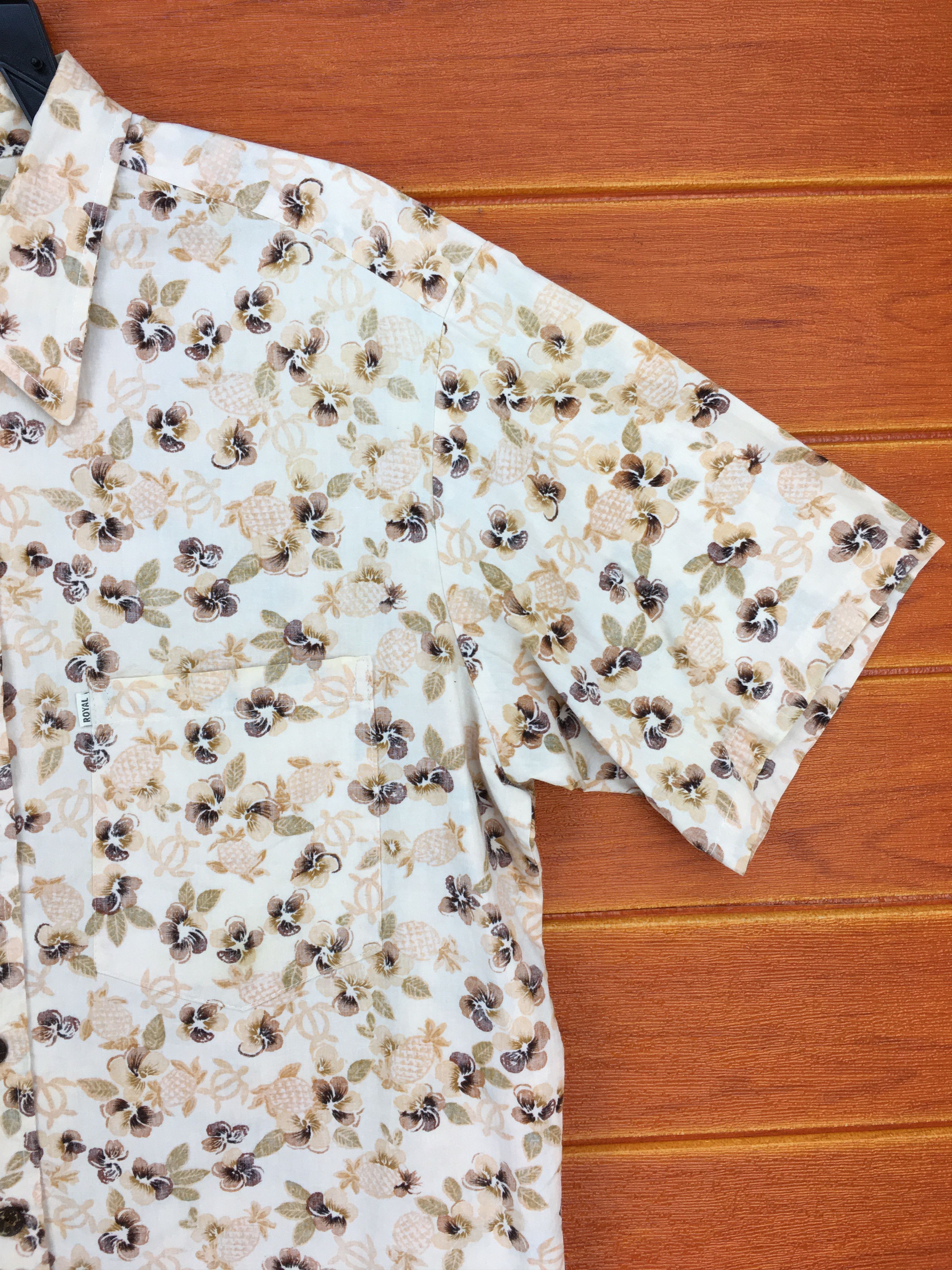 Paradise Vintage PARADISE BAY Pineapples Flowers Hawaiian Shirt Size US L / EU 52-54 / 3 - 5 Thumbnail