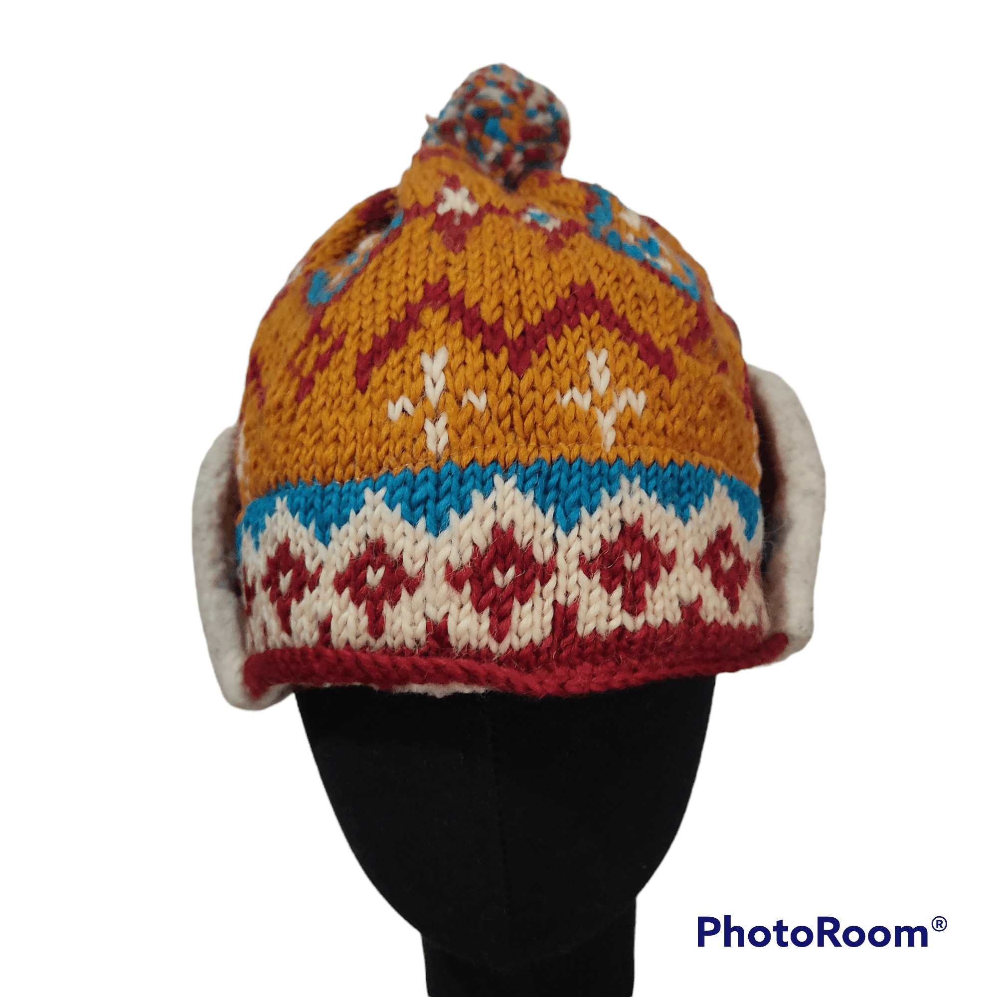 Native Amina Brand Knitted 2 Ear Flip Beanie Hats Size ONE SIZE - 5 Thumbnail