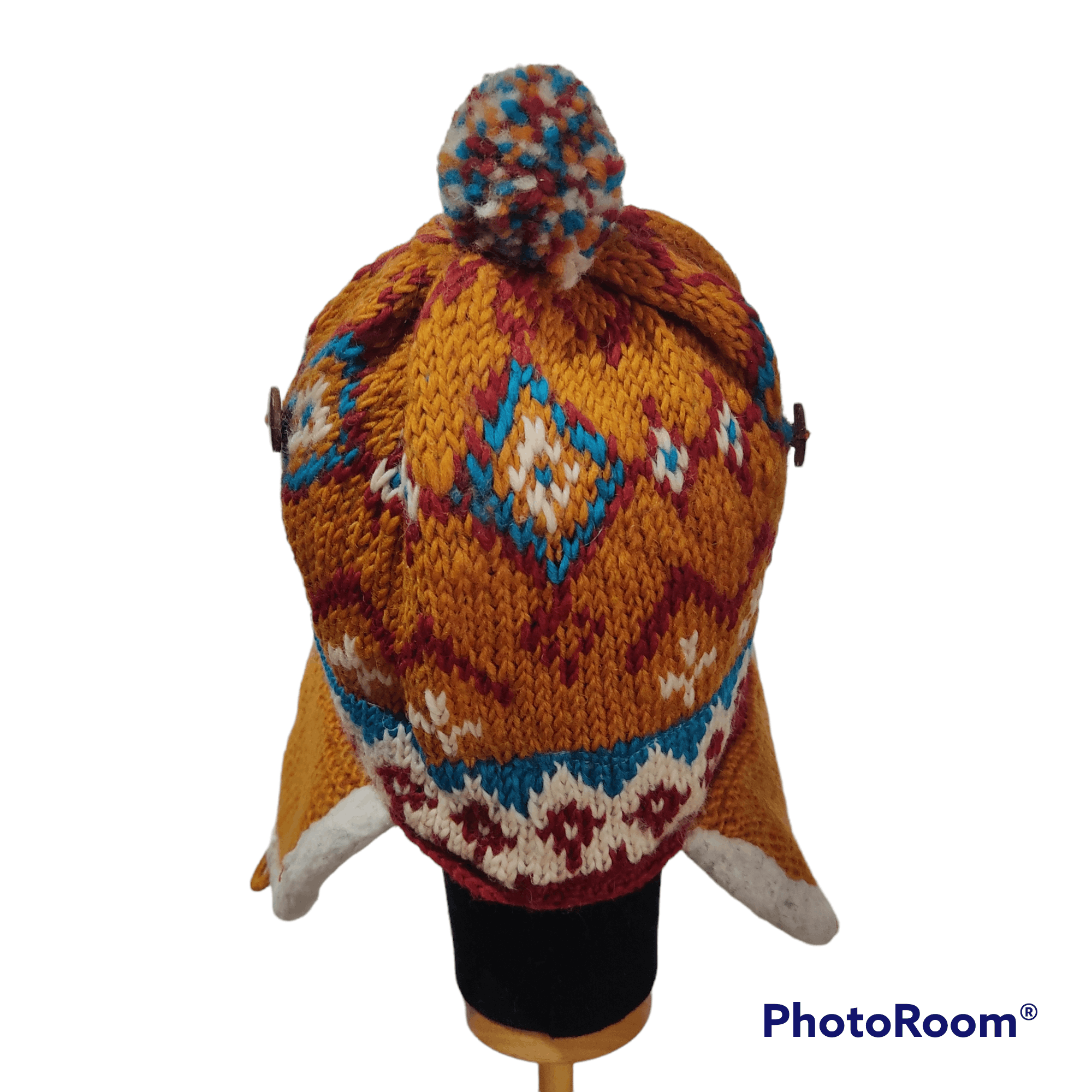 Native Amina Brand Knitted 2 Ear Flip Beanie Hats Size ONE SIZE - 4 Thumbnail