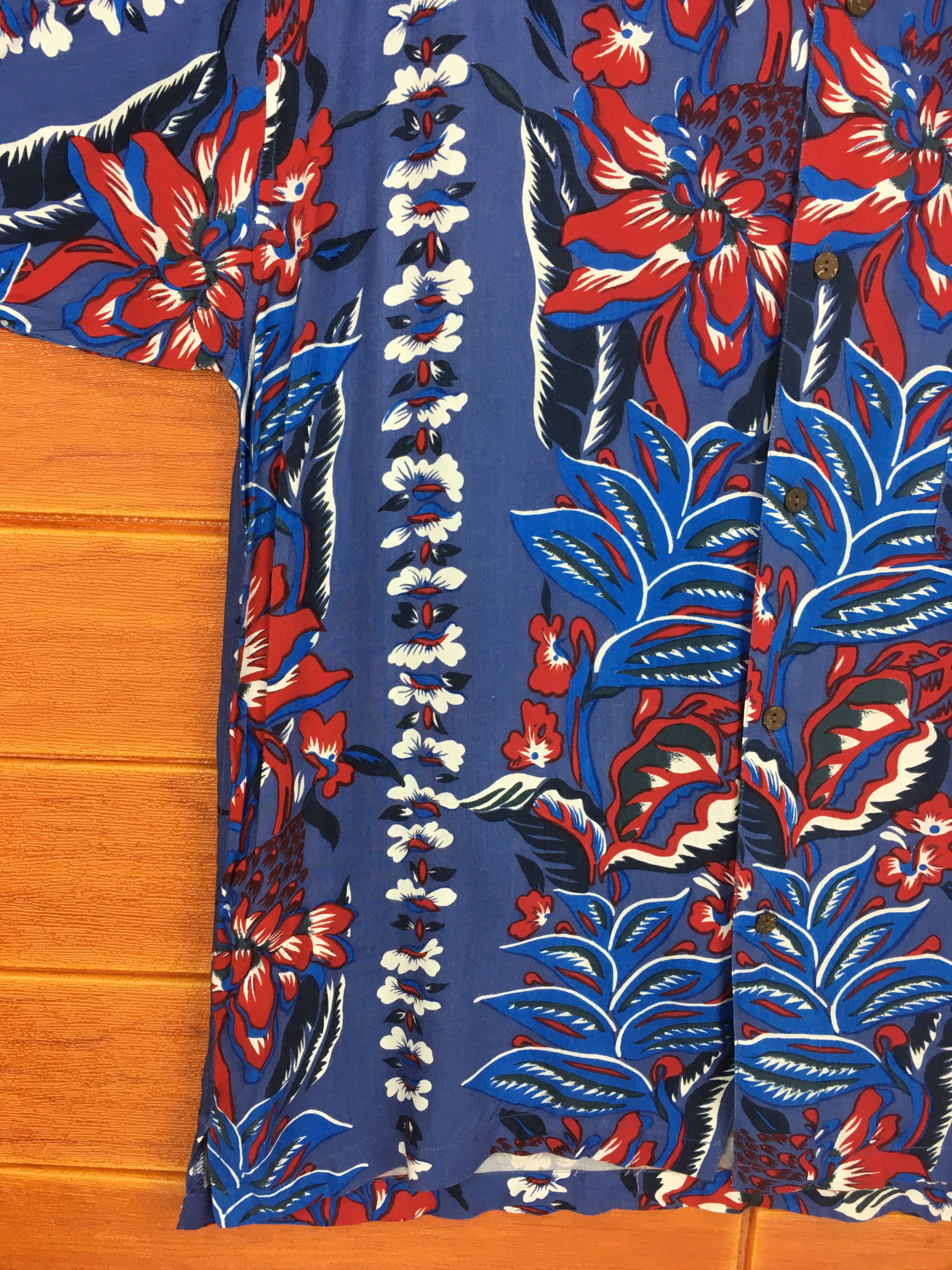 Sun Surf Japanese Hawaii LIVING ISLAND Border Panel Hawaiian Shirt Size US L / EU 52-54 / 3 - 3 Thumbnail