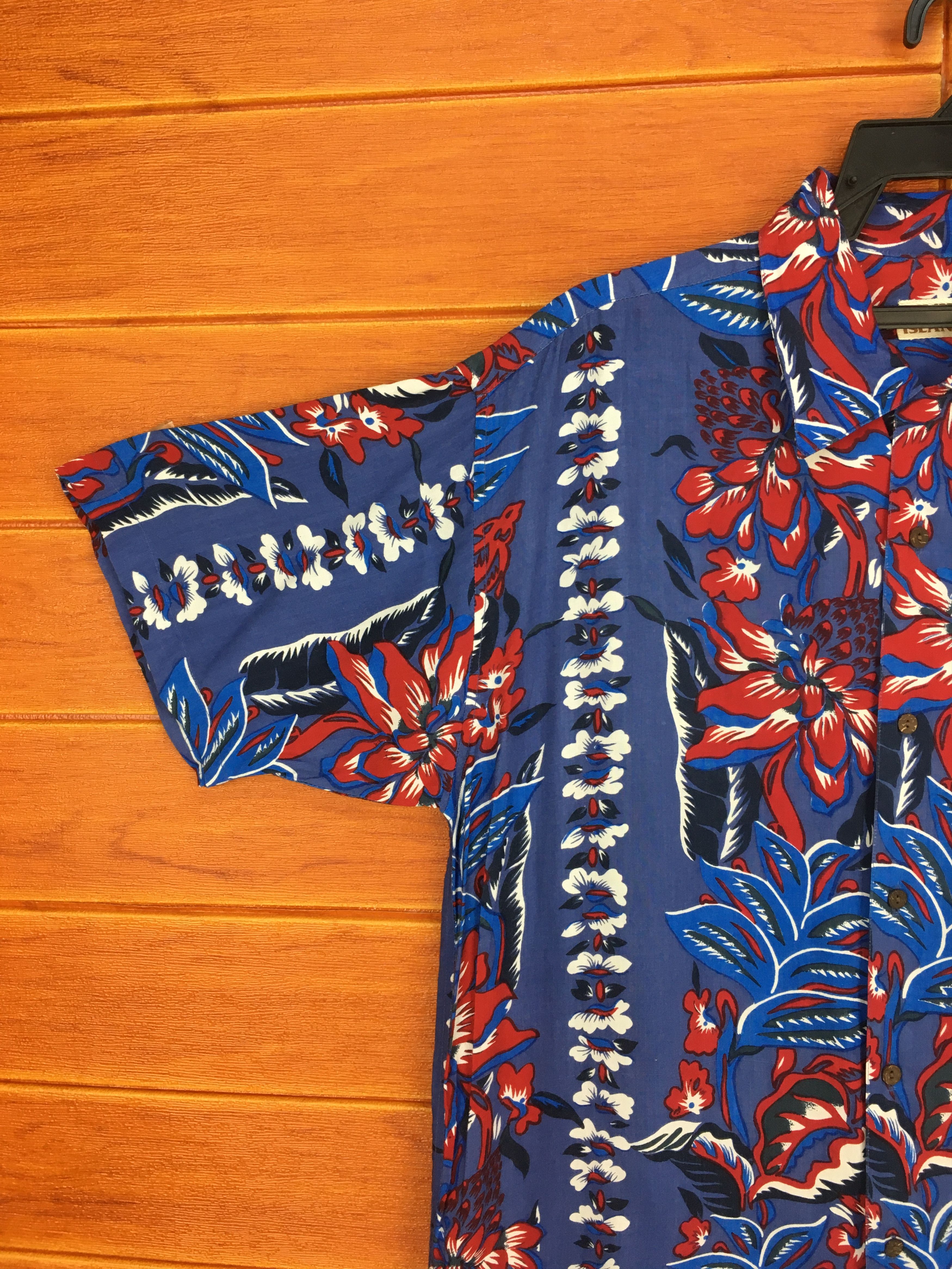 Sun Surf Japanese Hawaii LIVING ISLAND Border Panel Hawaiian Shirt Size US L / EU 52-54 / 3 - 1 Thumbnail