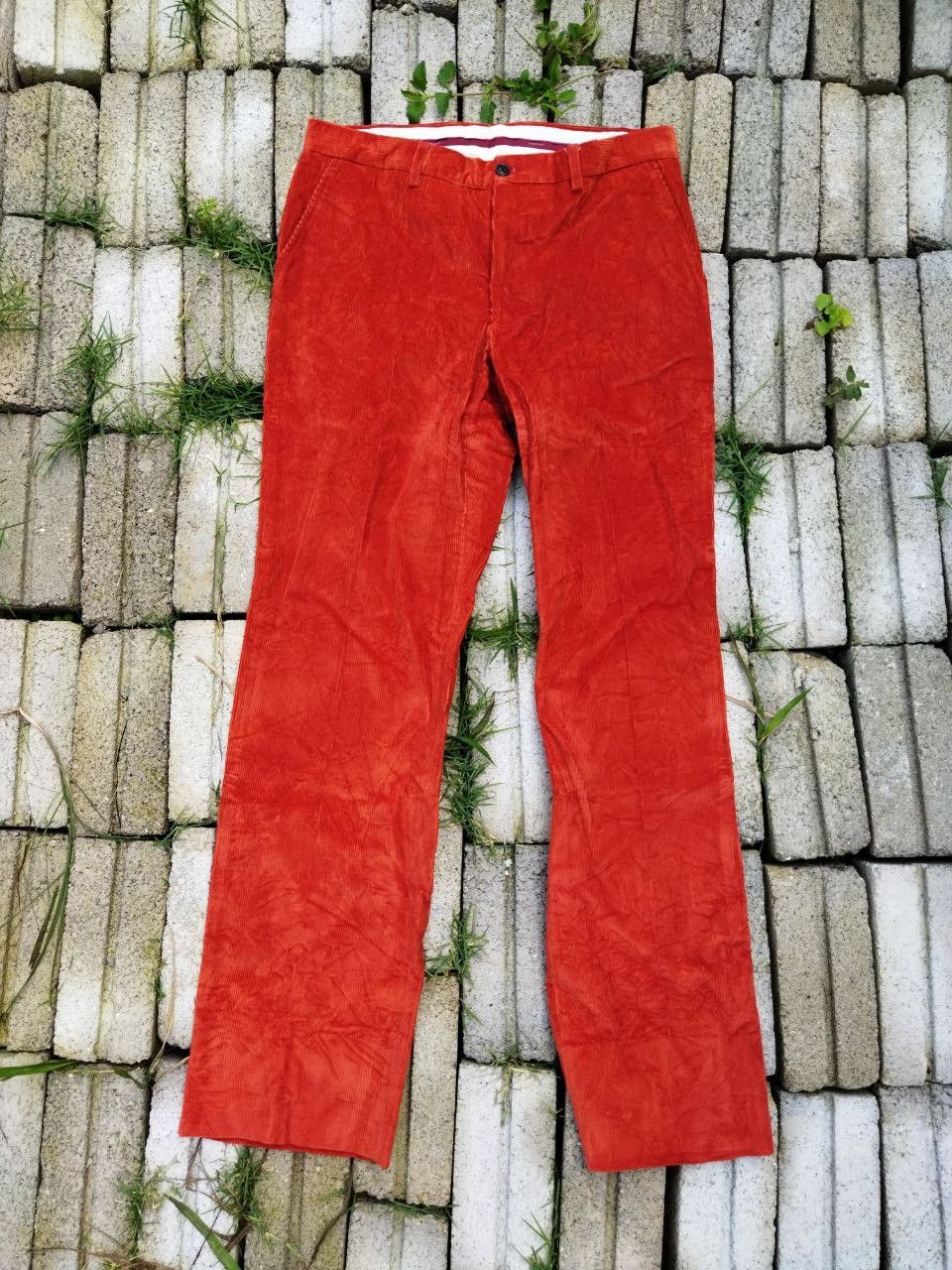 image of Salvatore Ferragamo Corduroy Pants in Orange, Men's (Size 34)