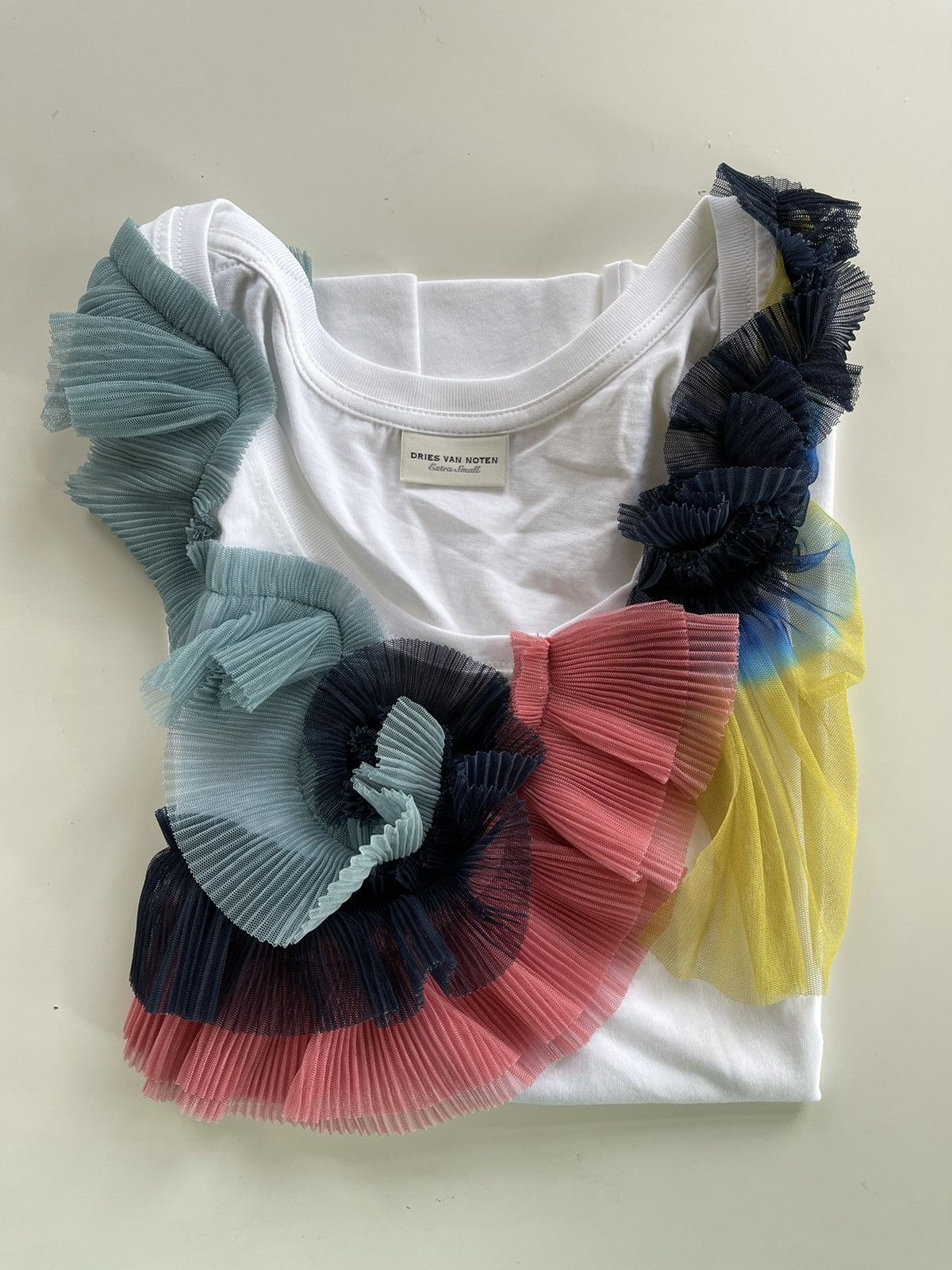 Dries Van Noten Dries Van Noten Ruffled Sleeveless T-shirt Size XS / US 0-2 / IT 36-38 - 3 Thumbnail