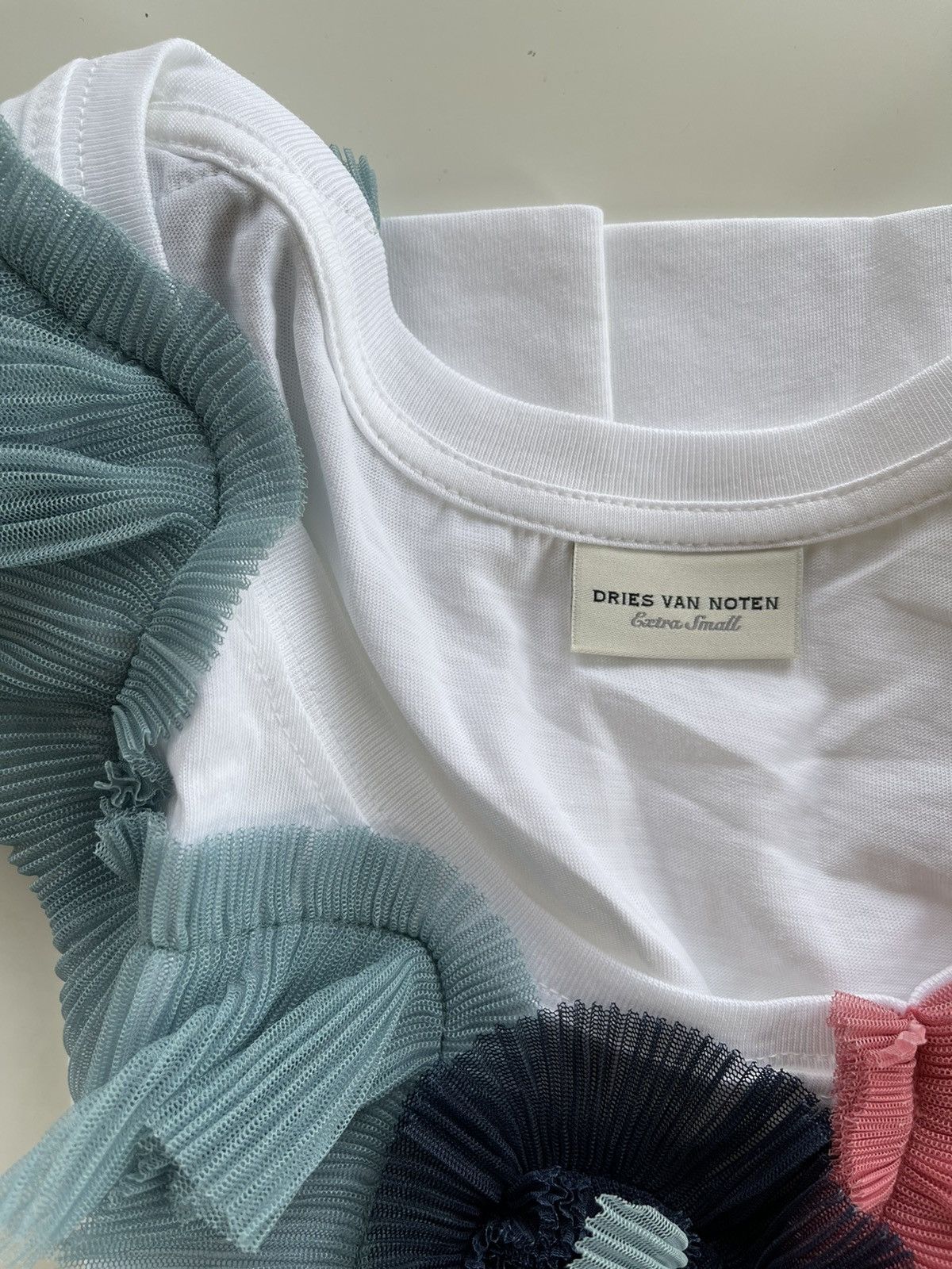 Dries Van Noten Dries Van Noten Ruffled Sleeveless T-shirt Size XS / US 0-2 / IT 36-38 - 4 Thumbnail