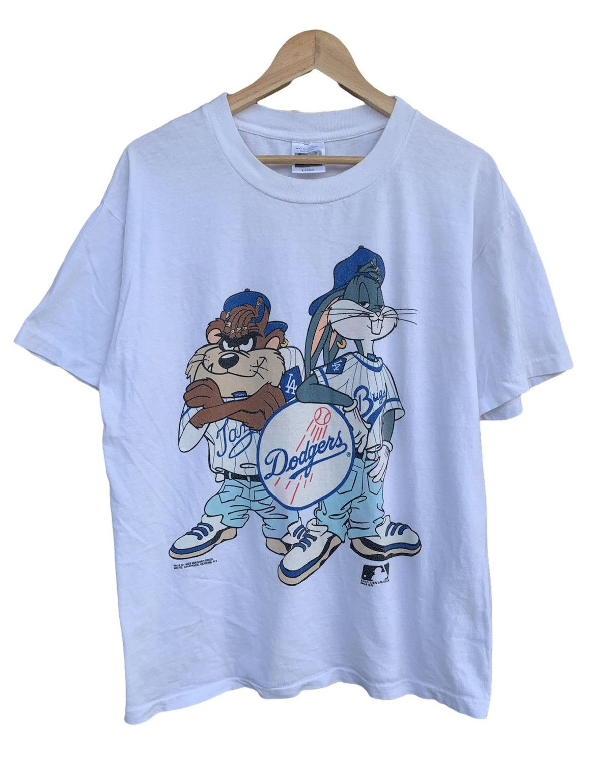 Vintage 1988 World Series Logo 7 LA Dodgers Crop Swea