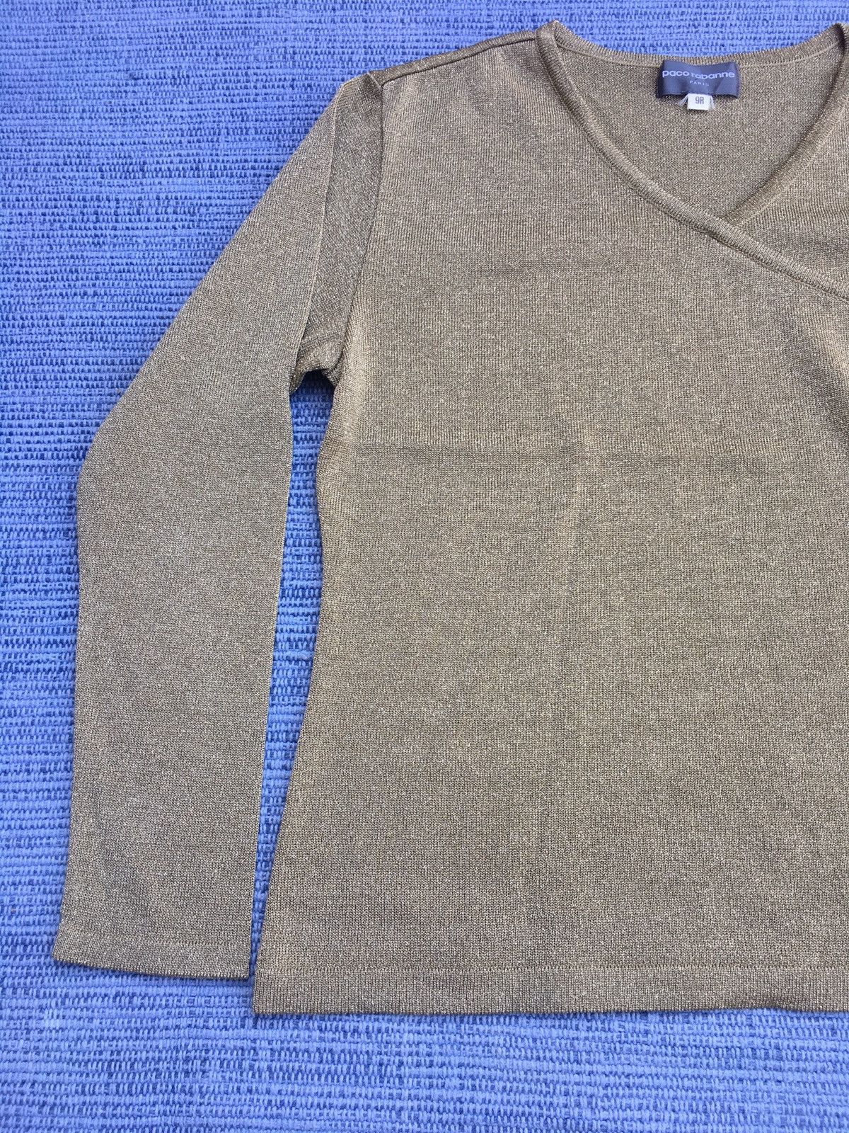Paco Rabanne vintage gold longsleeve Size ONE SIZE - 4 Thumbnail