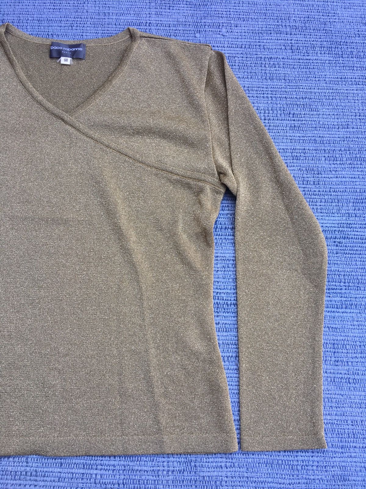 Paco Rabanne vintage gold longsleeve Size ONE SIZE - 3 Thumbnail