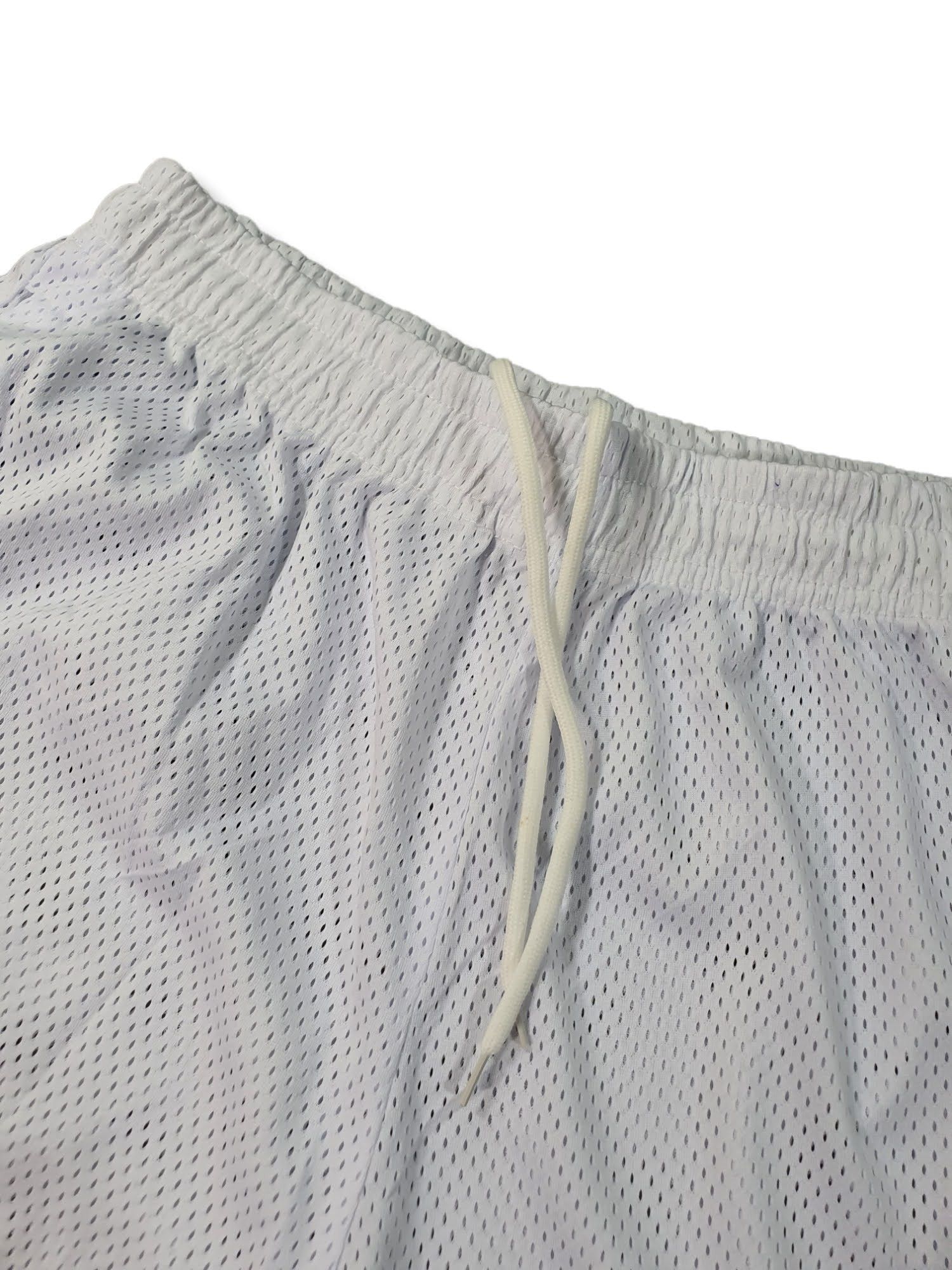 Other Nalan White Polyester Mesh Shorts Size US 36 / EU 52 - 3 Thumbnail