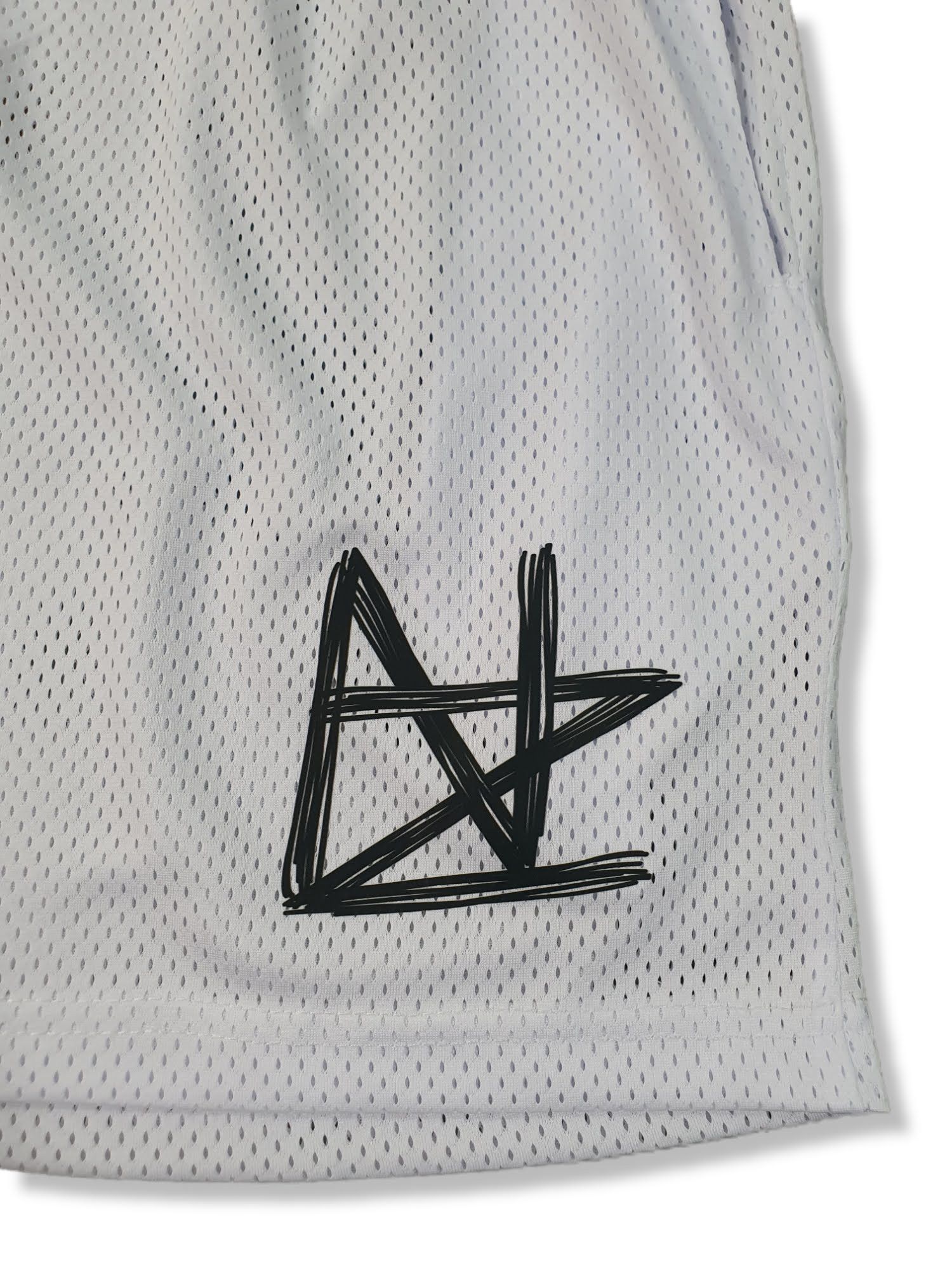 Other Nalan White Polyester Mesh Shorts Size US 36 / EU 52 - 2 Thumbnail