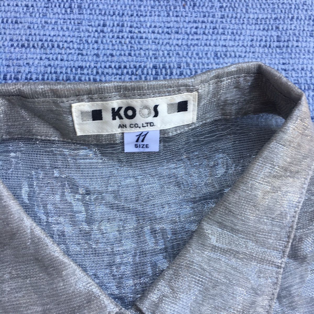 Japanese Brand silver button up Size L / US 10 / IT 46 - 2 Thumbnail
