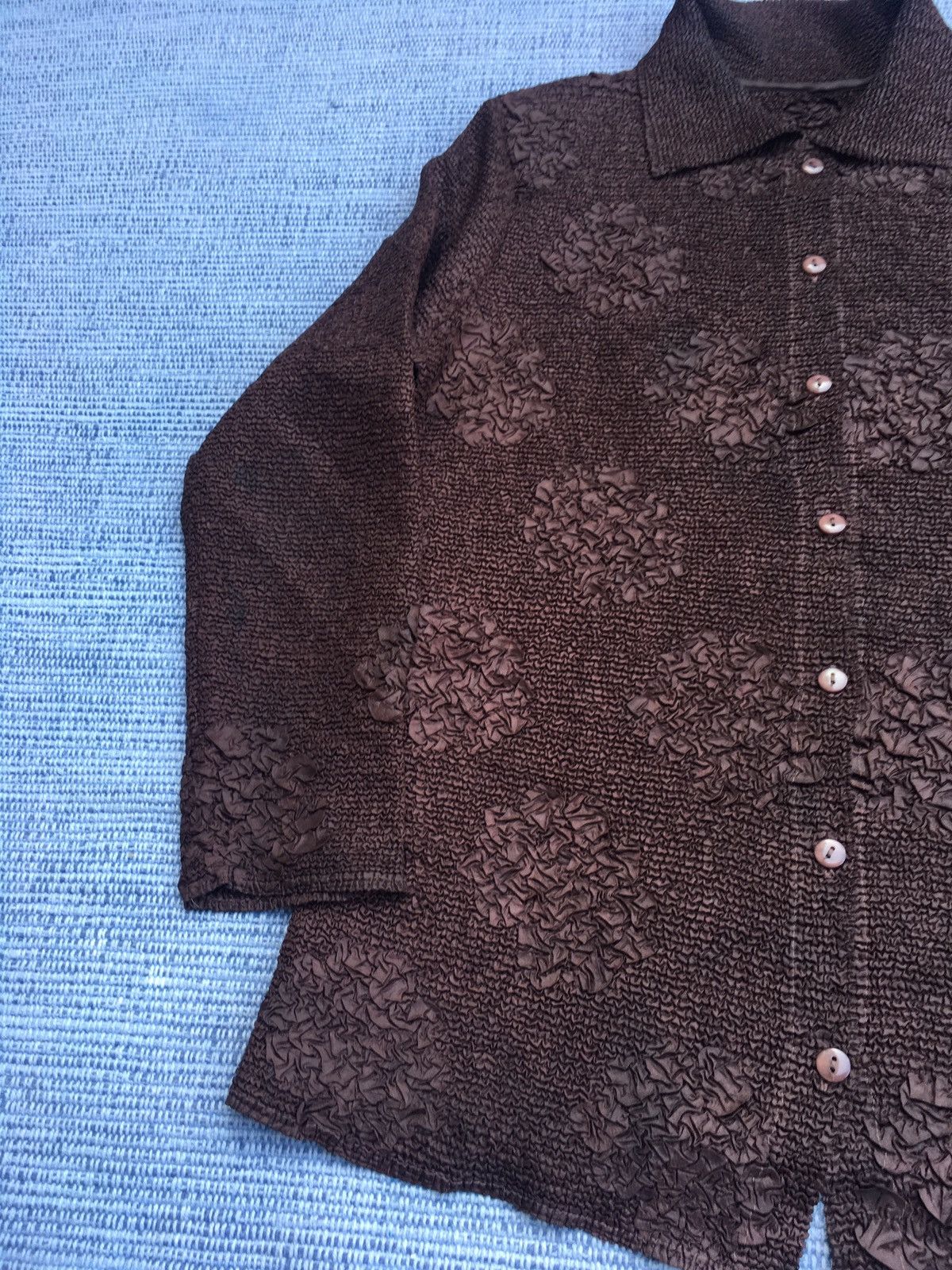 Japanese Brand vintage pleated button up Size L / US 10 / IT 46 - 4 Thumbnail