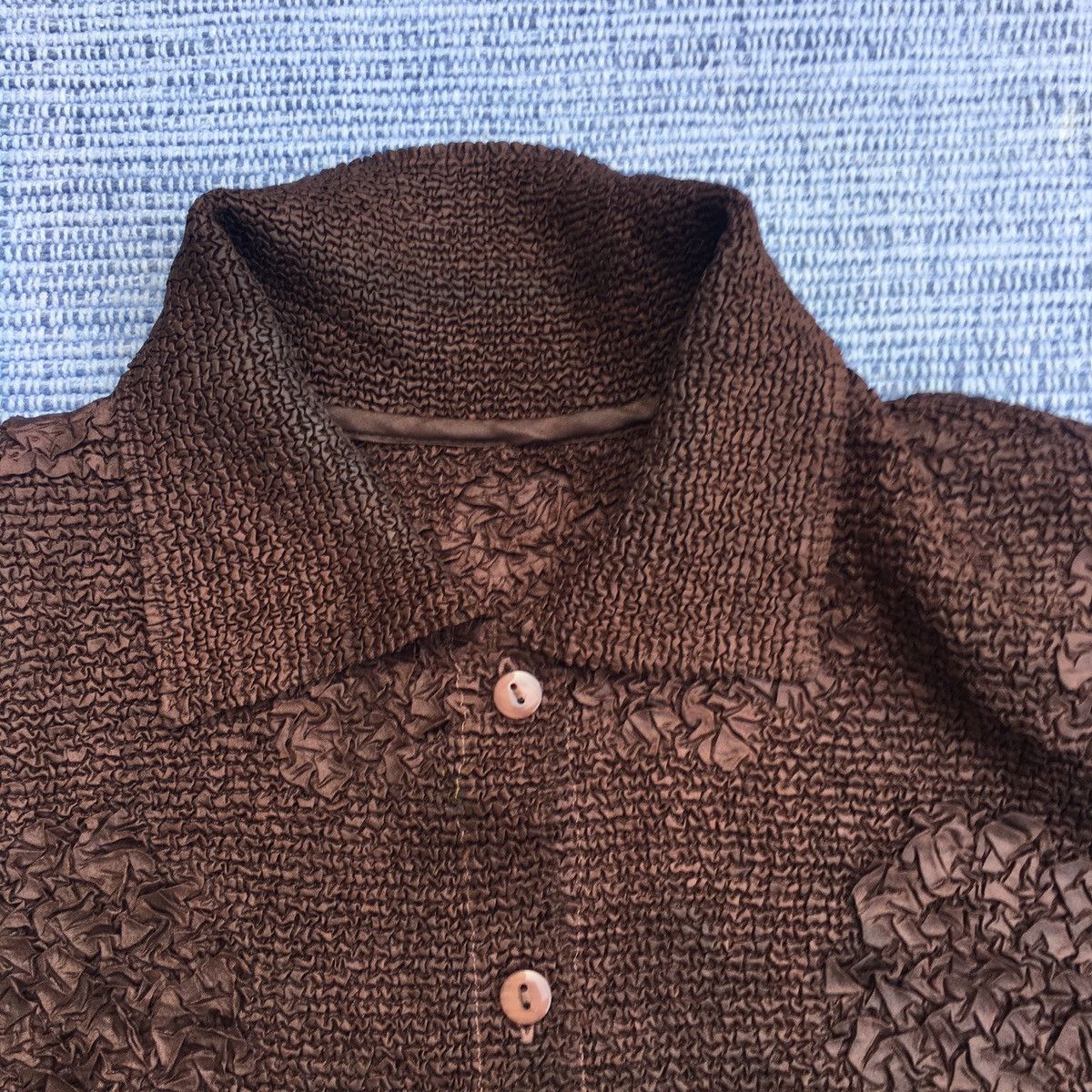 Japanese Brand vintage pleated button up Size L / US 10 / IT 46 - 2 Thumbnail