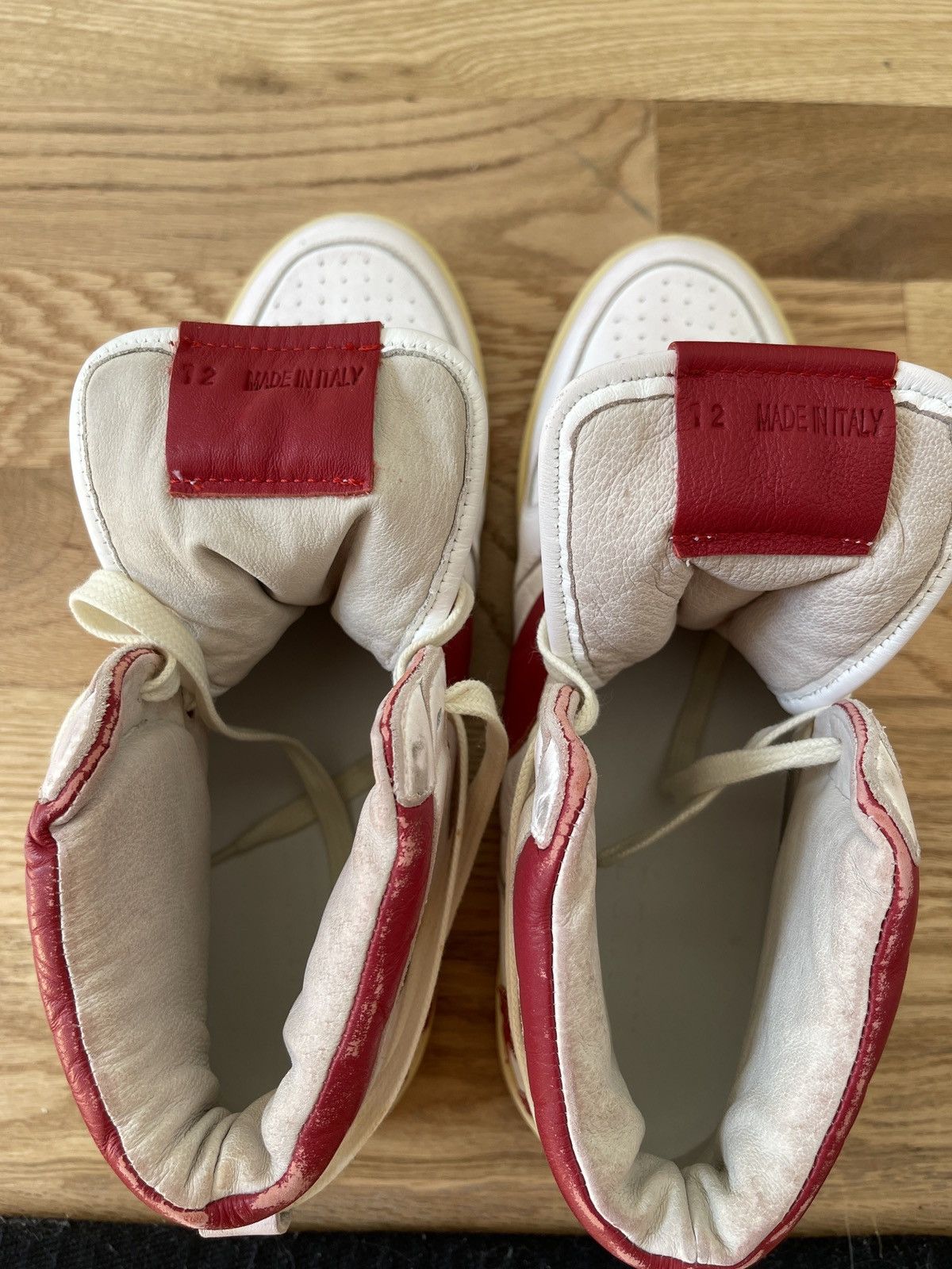 Rhude RHUDE RHECESS HI WHITE/RED Size US 12 / EU 45 - 6 Thumbnail