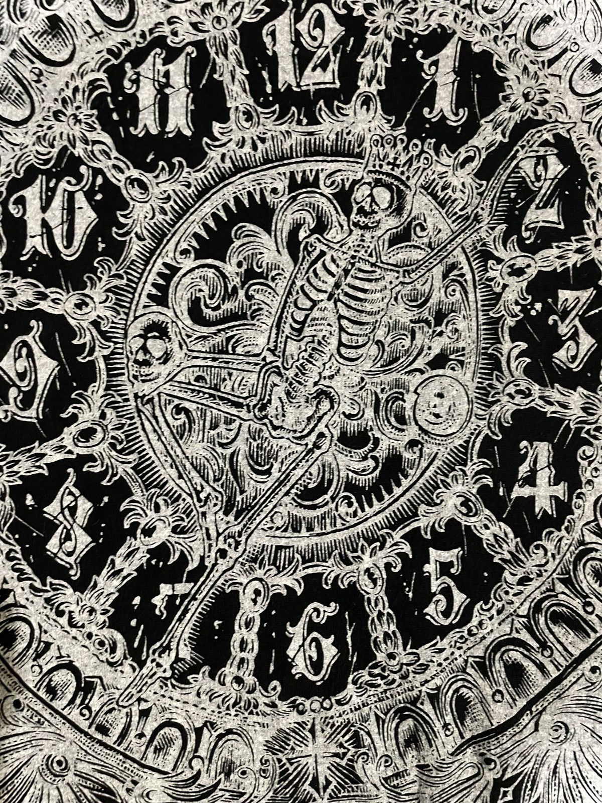 Japanese Brand Vintage Japanese Algonquins Punk Fashion Skeleton Watch Tee Size US S / EU 44-46 / 1 - 11 Thumbnail