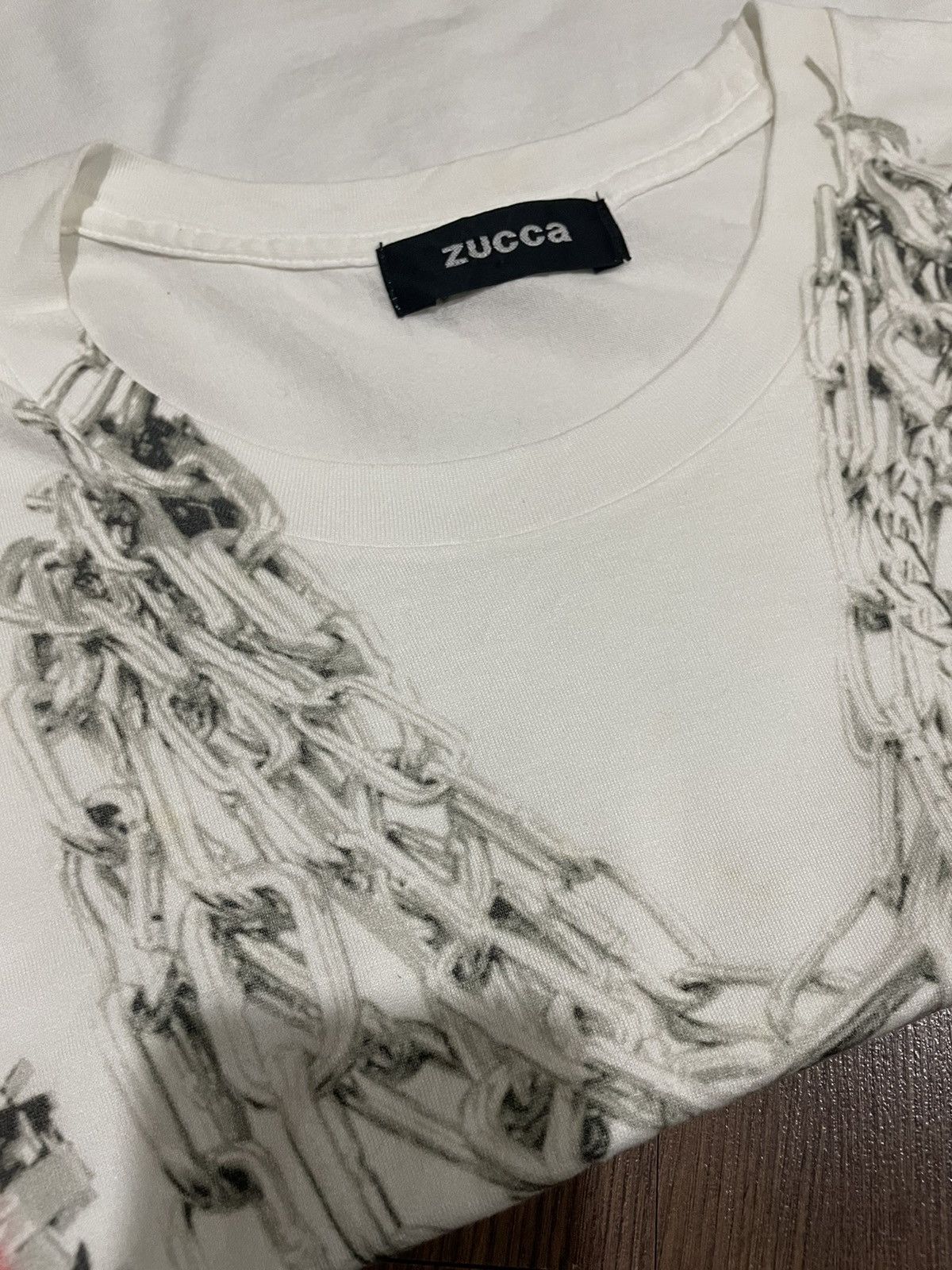 CABANE de ZUCCa Vintage 90s Issey Miyake Iconic Zucca Clinch Chain Tee Size US XS / EU 42 / 0 - 8 Thumbnail