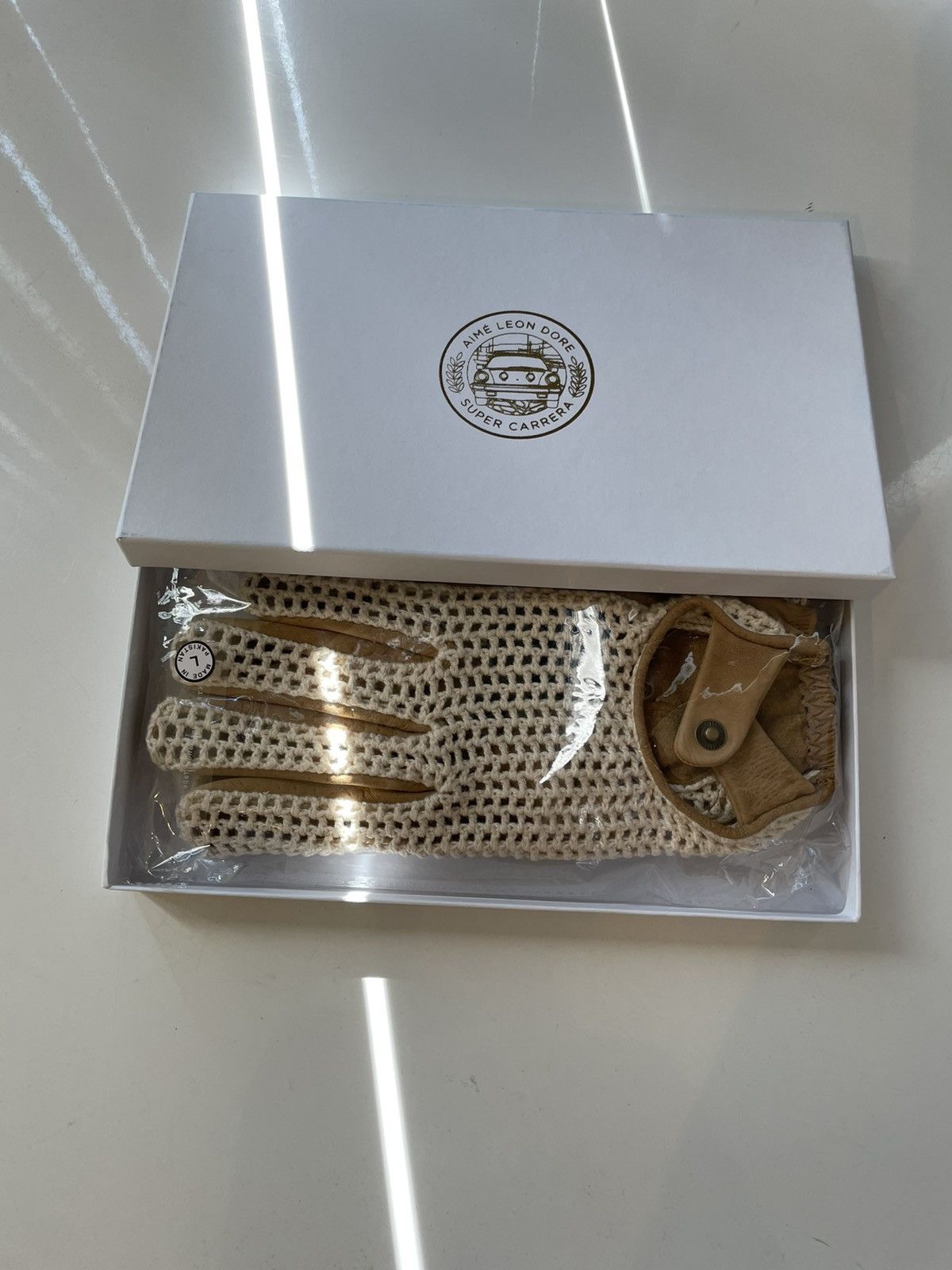 Aime Leon Dore × Porsche Design ALD / Porsche 911SC Leather Driving Gloves Size ONE SIZE - 1 Thumbnail