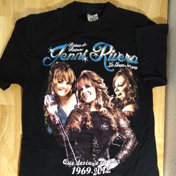 Selling 2012 Jenni Rivera Memorial Rap Style T Shirt Large