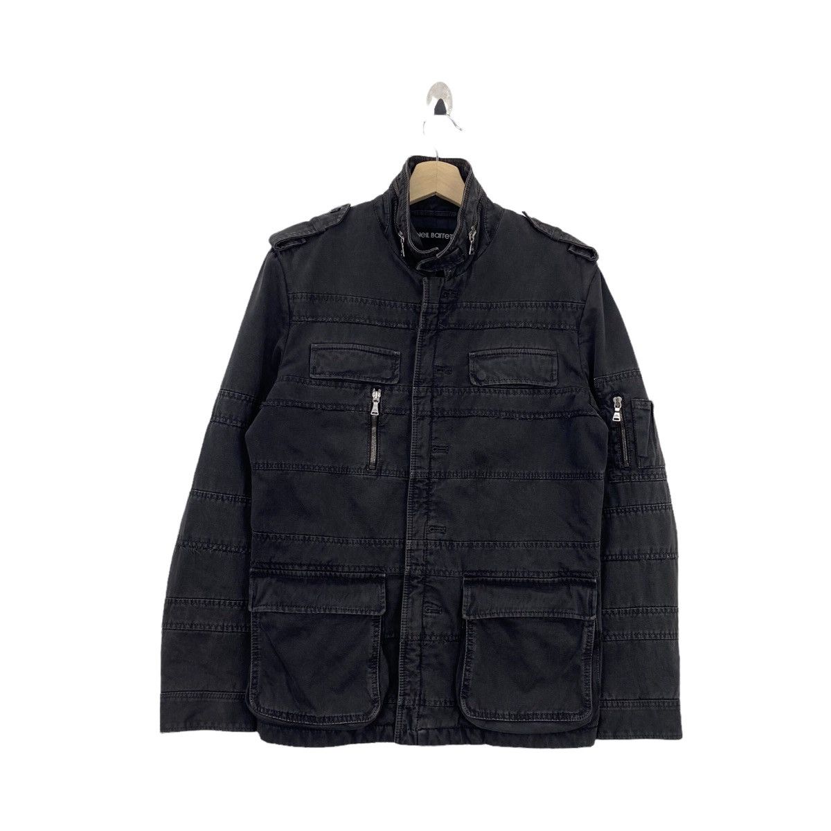 NEIL BARRETT M-65ミリタリージャケット 黒 M 中古・古着通販】NEIL