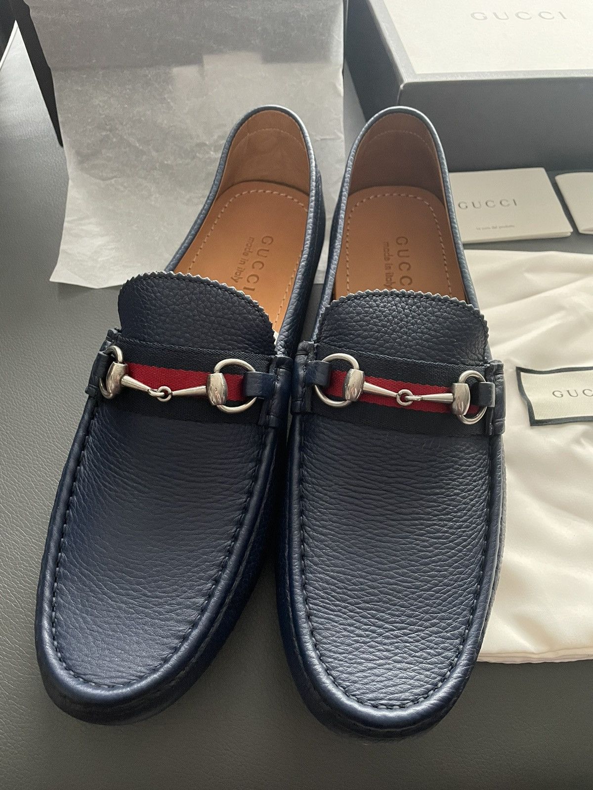 Gucci Iconic BrandNew Runway Classic Horsebit Leather Loafer Shoes Size US 11.5 / EU 44-45 - 13 Thumbnail