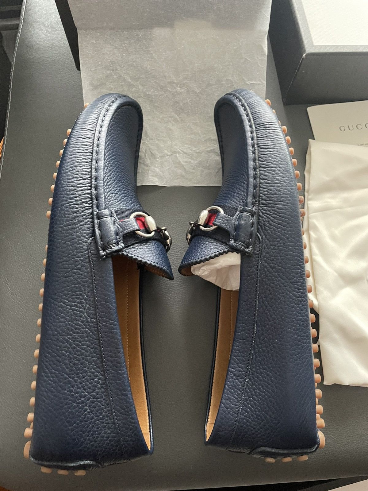 Gucci Iconic BrandNew Runway Classic Horsebit Leather Loafer Shoes Size US 11.5 / EU 44-45 - 15 Thumbnail