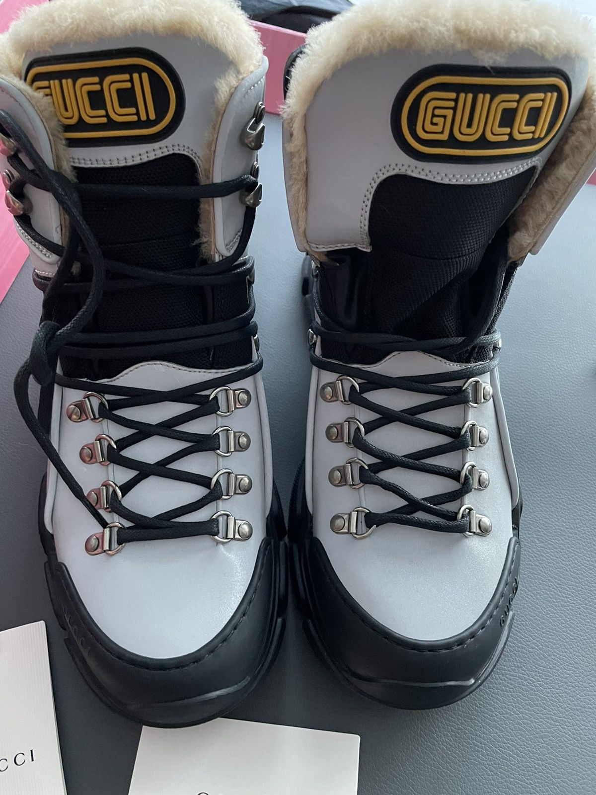Gucci Limited Edition Gucci Shearling Flashtrek Boots New Size US 8.5 / EU 41-42 - 16 Thumbnail