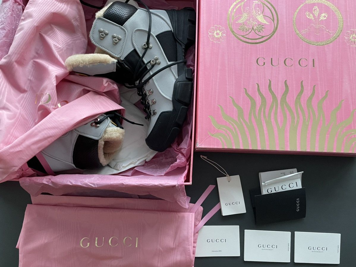 Gucci Limited Edition Gucci Shearling Flashtrek Boots New Size US 8.5 / EU 41-42 - 8 Thumbnail