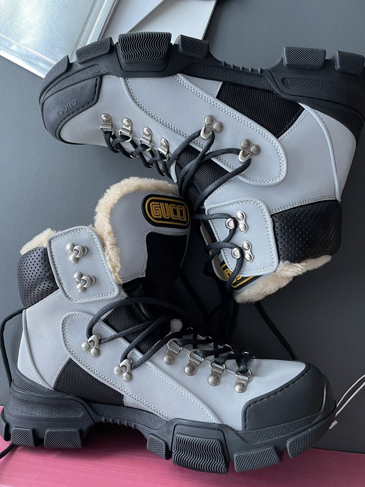 Gucci Limited Edition Gucci Shearling Flashtrek Boots New Size US 8.5 / EU 41-42 - 1 Thumbnail
