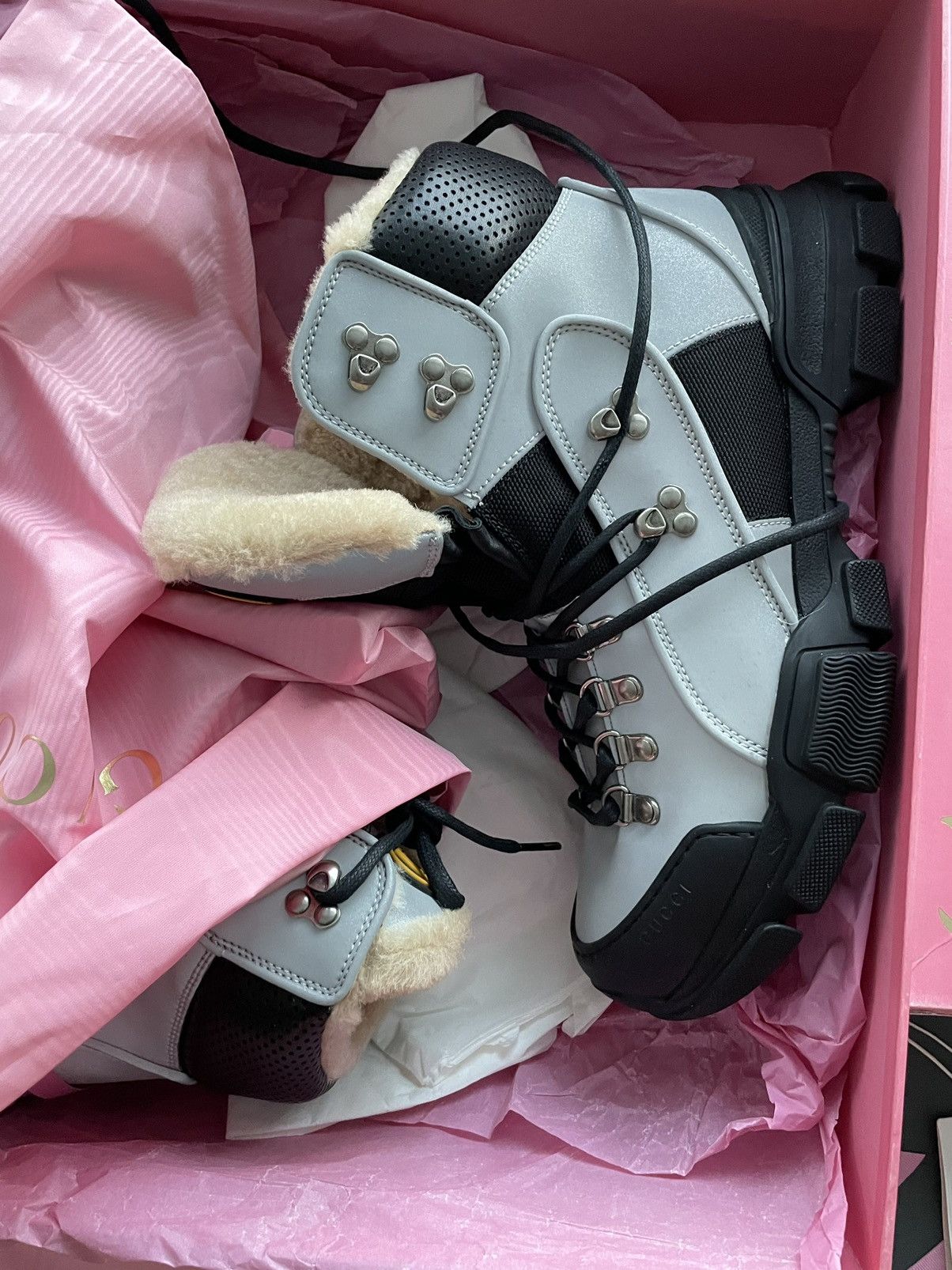 Gucci Limited Edition Gucci Shearling Flashtrek Boots New Size US 8.5 / EU 41-42 - 7 Thumbnail