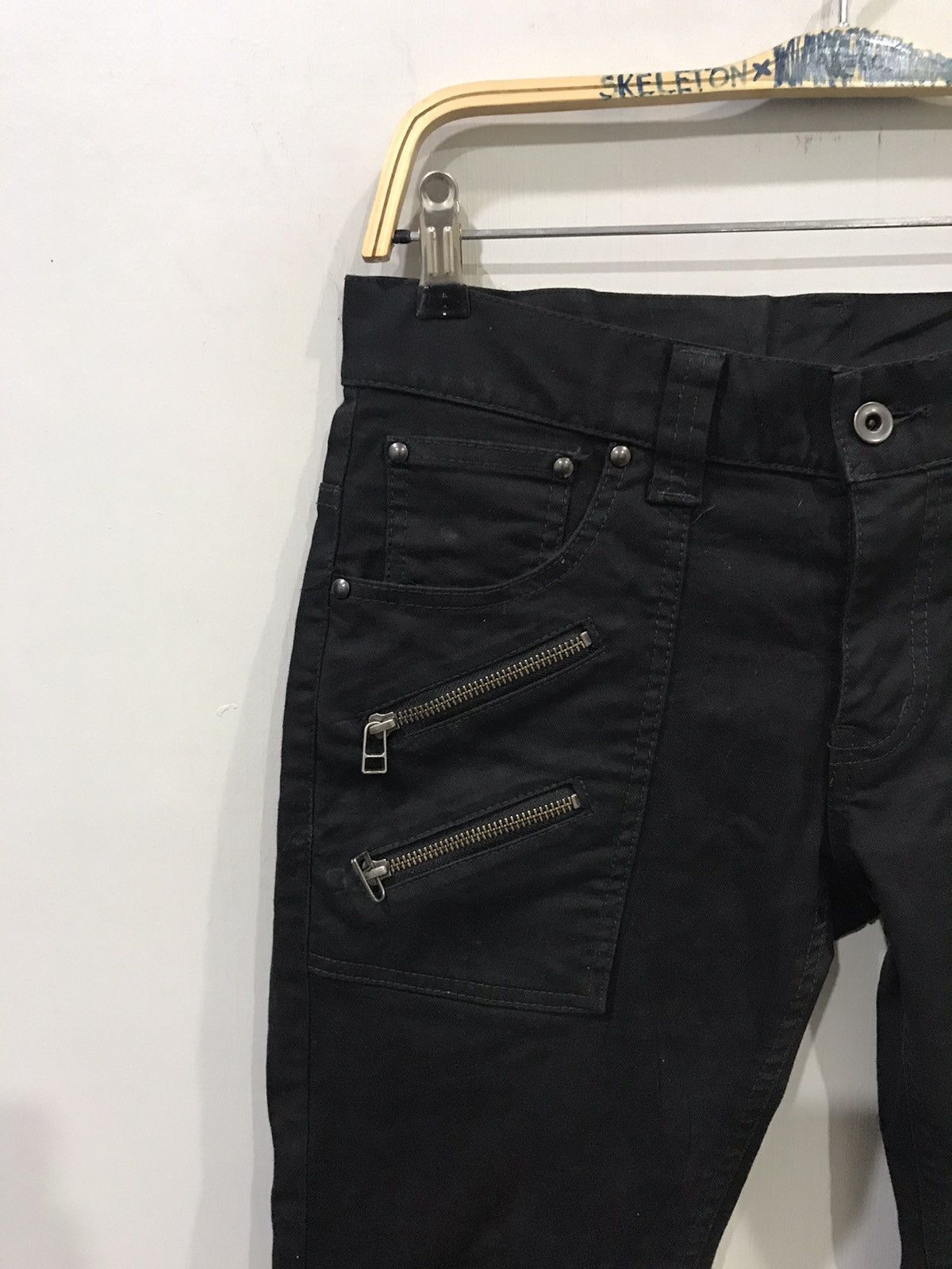 Japanese Brand × Seditionaries Japan Made Designer Multizipper Skinny Stretchable Pant Size US 31 - 5 Thumbnail