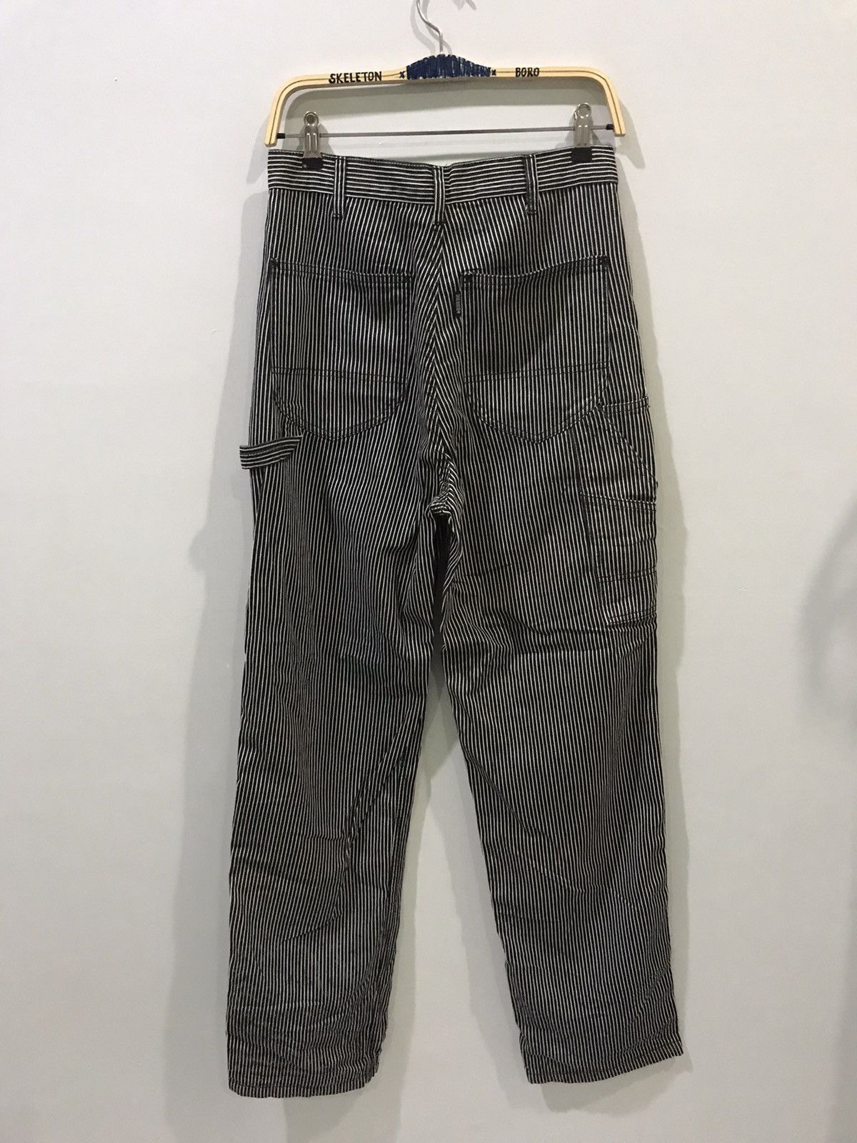 Japanese Brand DOG HOUSE Union Made Japan Black Hickory Carpenter Pant Size US 29 - 9 Thumbnail