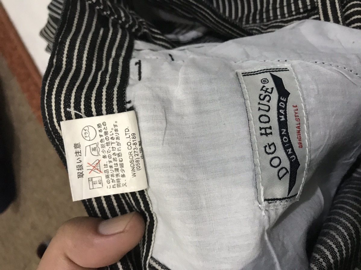 Japanese Brand DOG HOUSE Union Made Japan Black Hickory Carpenter Pant Size US 29 - 16 Thumbnail