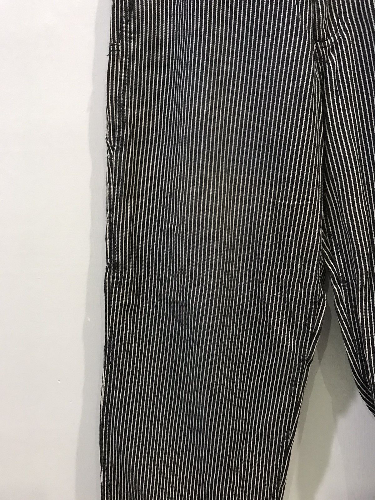 Japanese Brand DOG HOUSE Union Made Japan Black Hickory Carpenter Pant Size US 29 - 5 Thumbnail