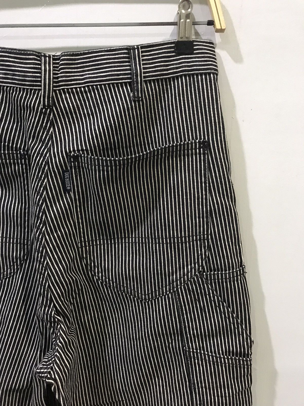 Japanese Brand DOG HOUSE Union Made Japan Black Hickory Carpenter Pant Size US 29 - 10 Thumbnail