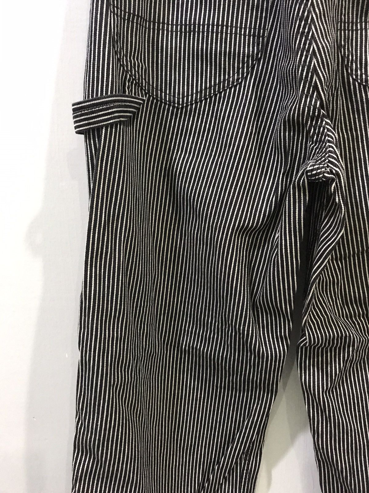 Japanese Brand DOG HOUSE Union Made Japan Black Hickory Carpenter Pant Size US 29 - 13 Thumbnail