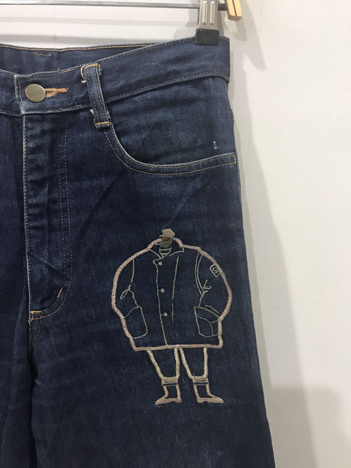 Japanese Brand SINO COVA Japan Embroidery Logo Denim Size US 27 - 2 Thumbnail