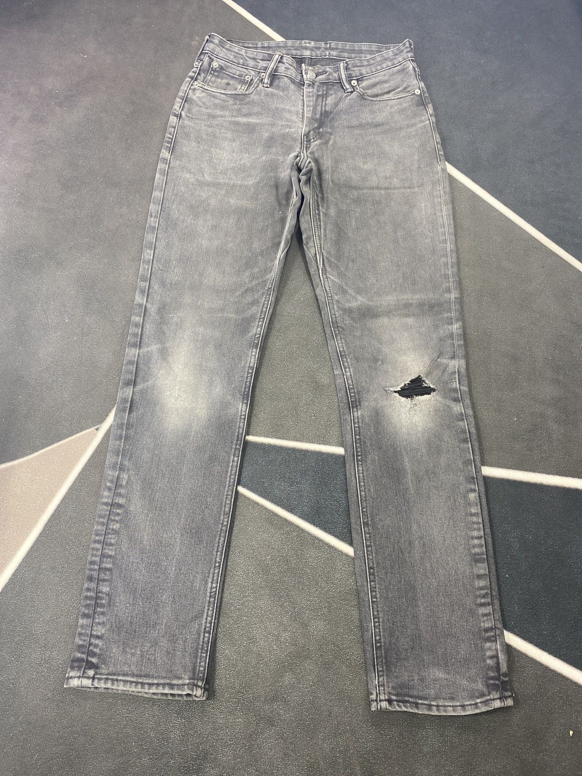 Jean × Levi's × Vintage VINTAGE LEVIS 511 DISTRESSED FADED BLACK JEANS-J434 Size US 30 / EU 46 - 2 Thumbnail