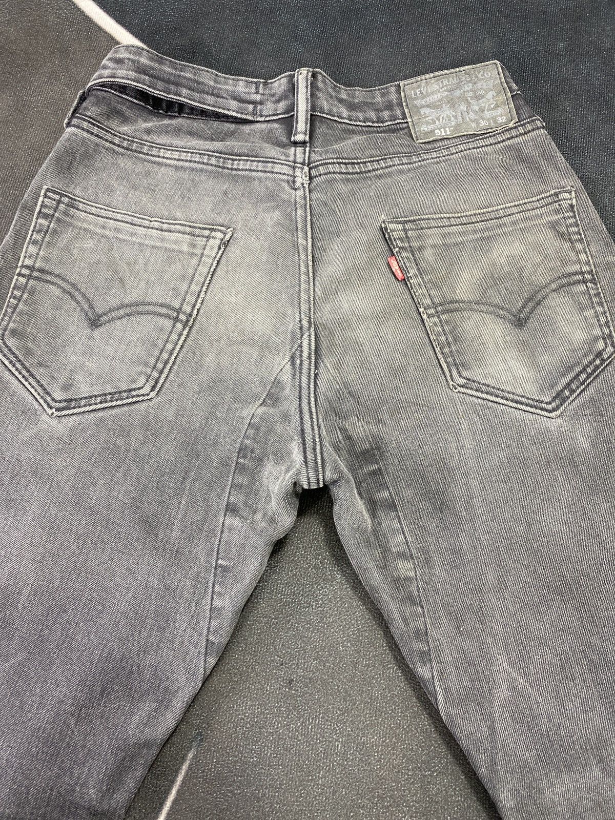 Jean × Levi's × Vintage VINTAGE LEVIS 511 DISTRESSED FADED BLACK JEANS-J434 Size US 30 / EU 46 - 11 Thumbnail