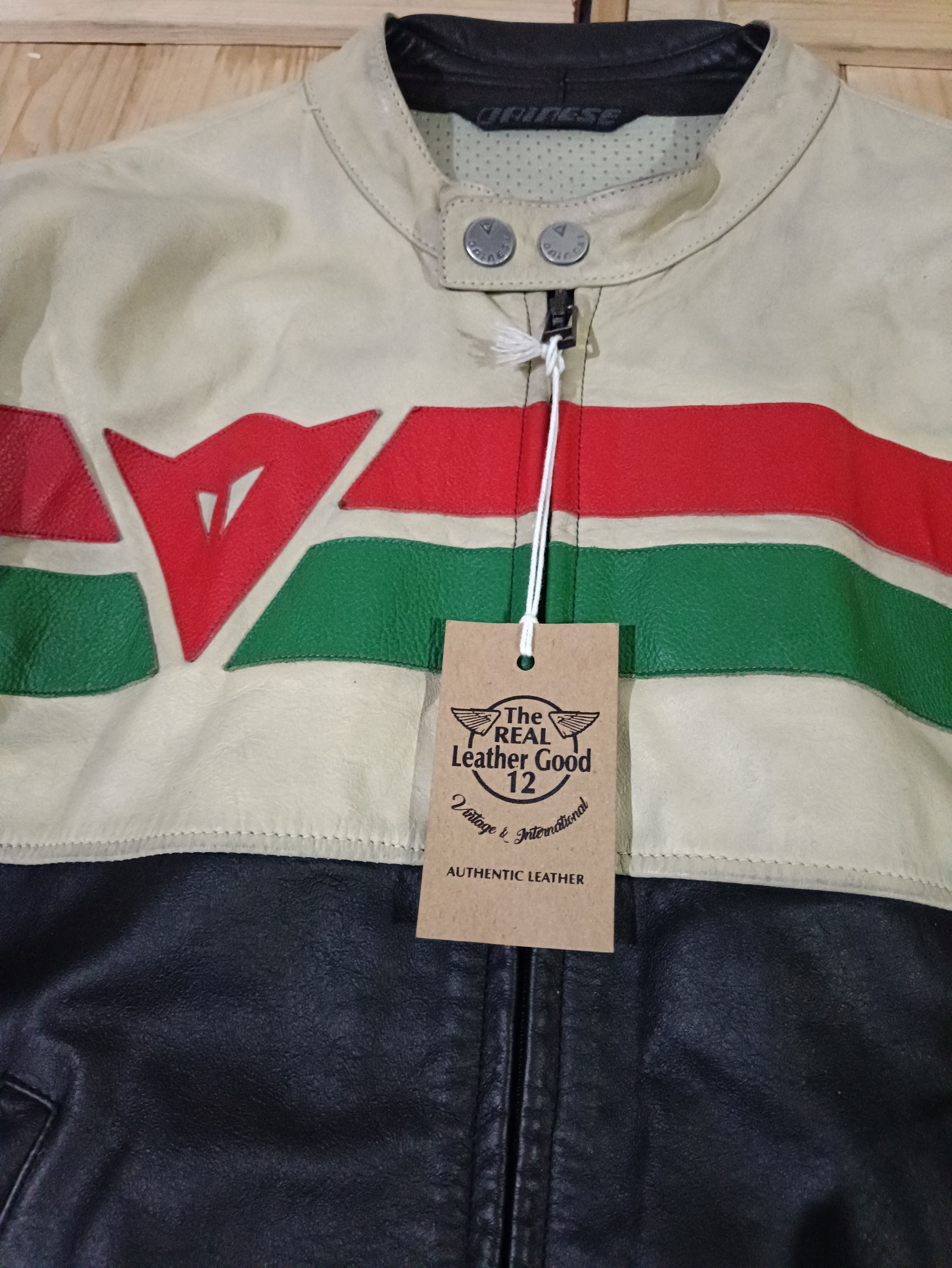 Dainese DAINESE TRACK TRICOLOUR LEATHER MOTORAD JACKET 1972 RARE Size US XL / EU 56 / 4 - 3 Thumbnail