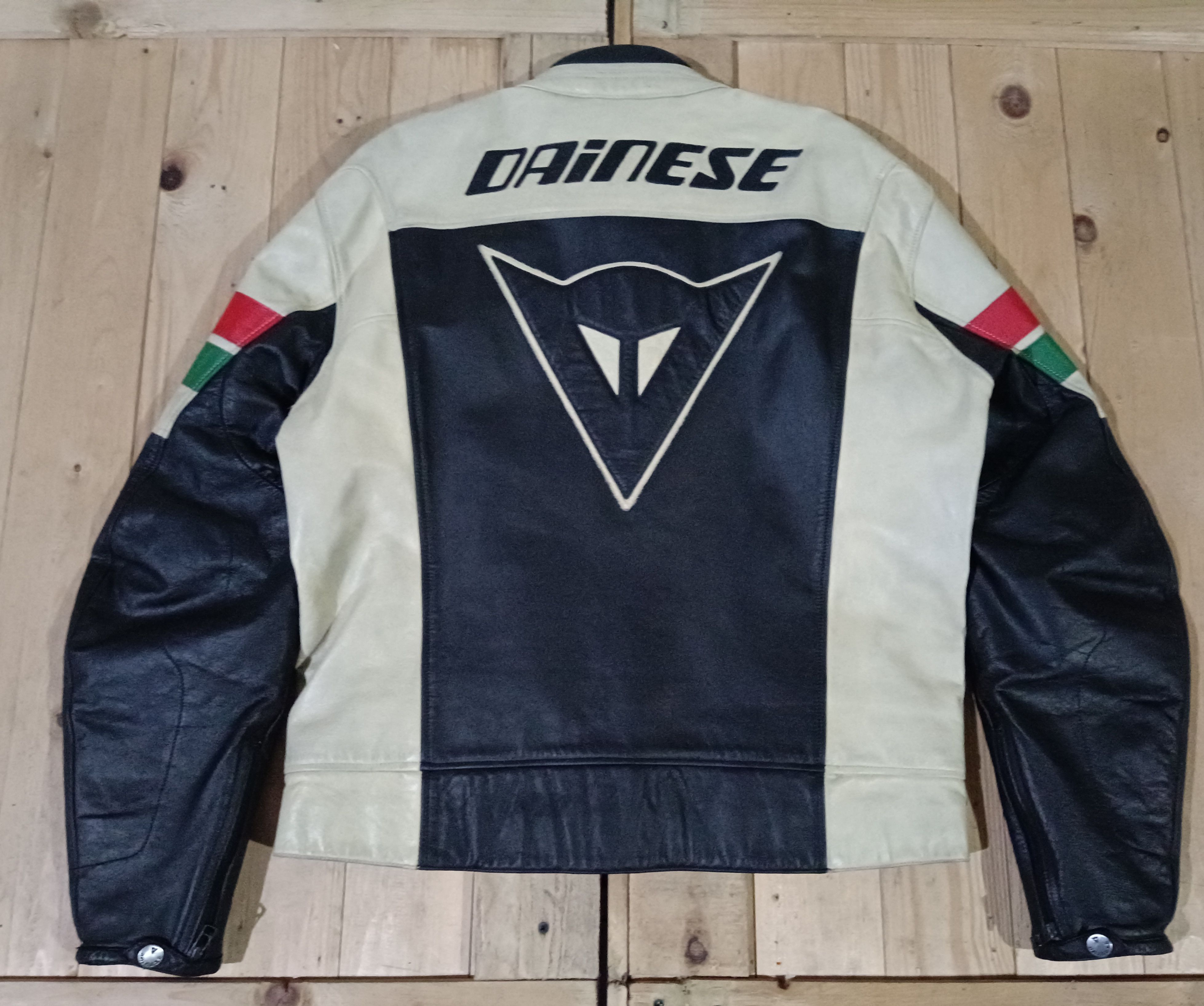 Dainese DAINESE TRACK TRICOLOUR LEATHER MOTORAD JACKET 1972 RARE Size US XL / EU 56 / 4 - 16 Thumbnail