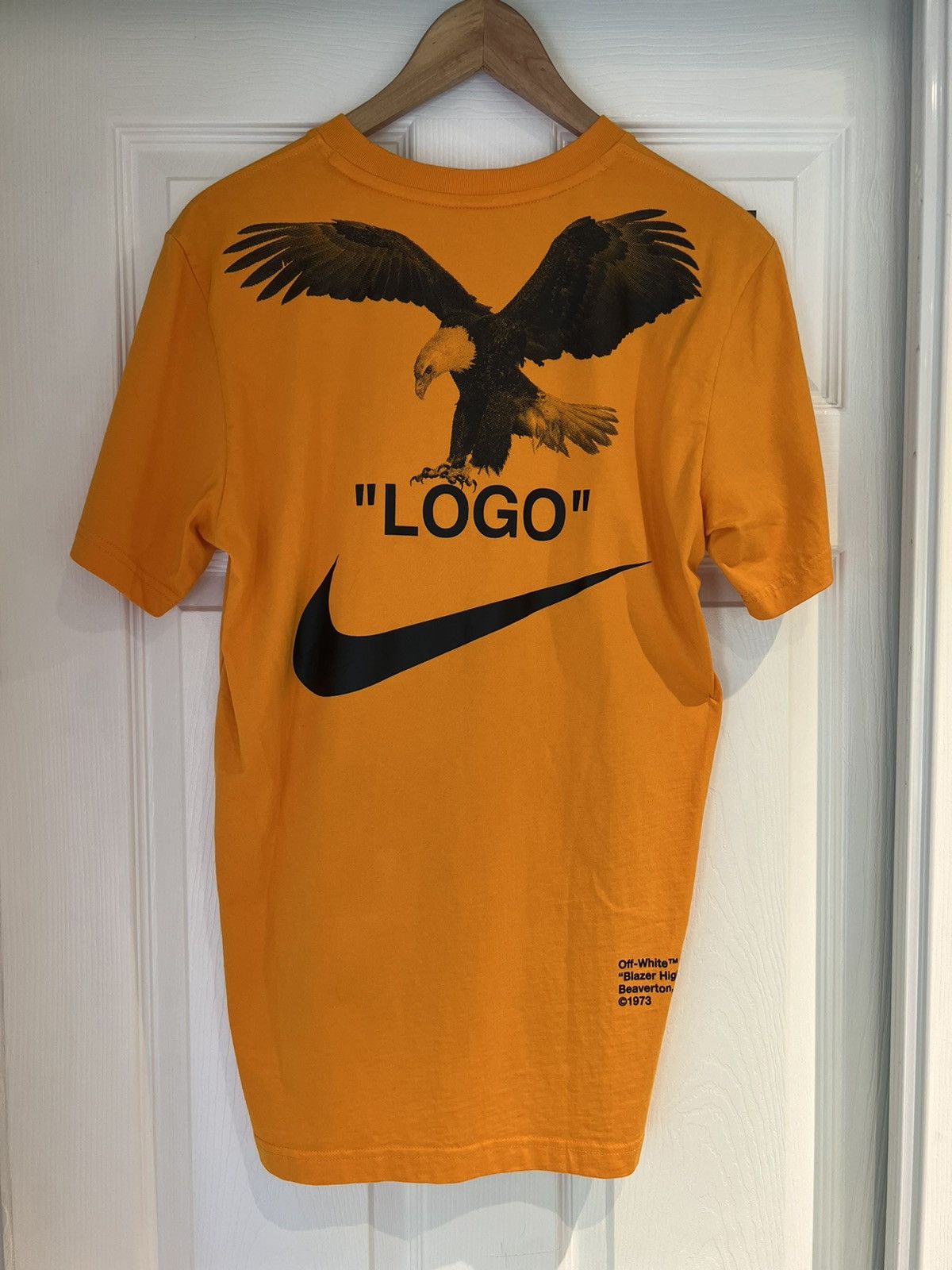 Off white nike t shirt eagle best sale