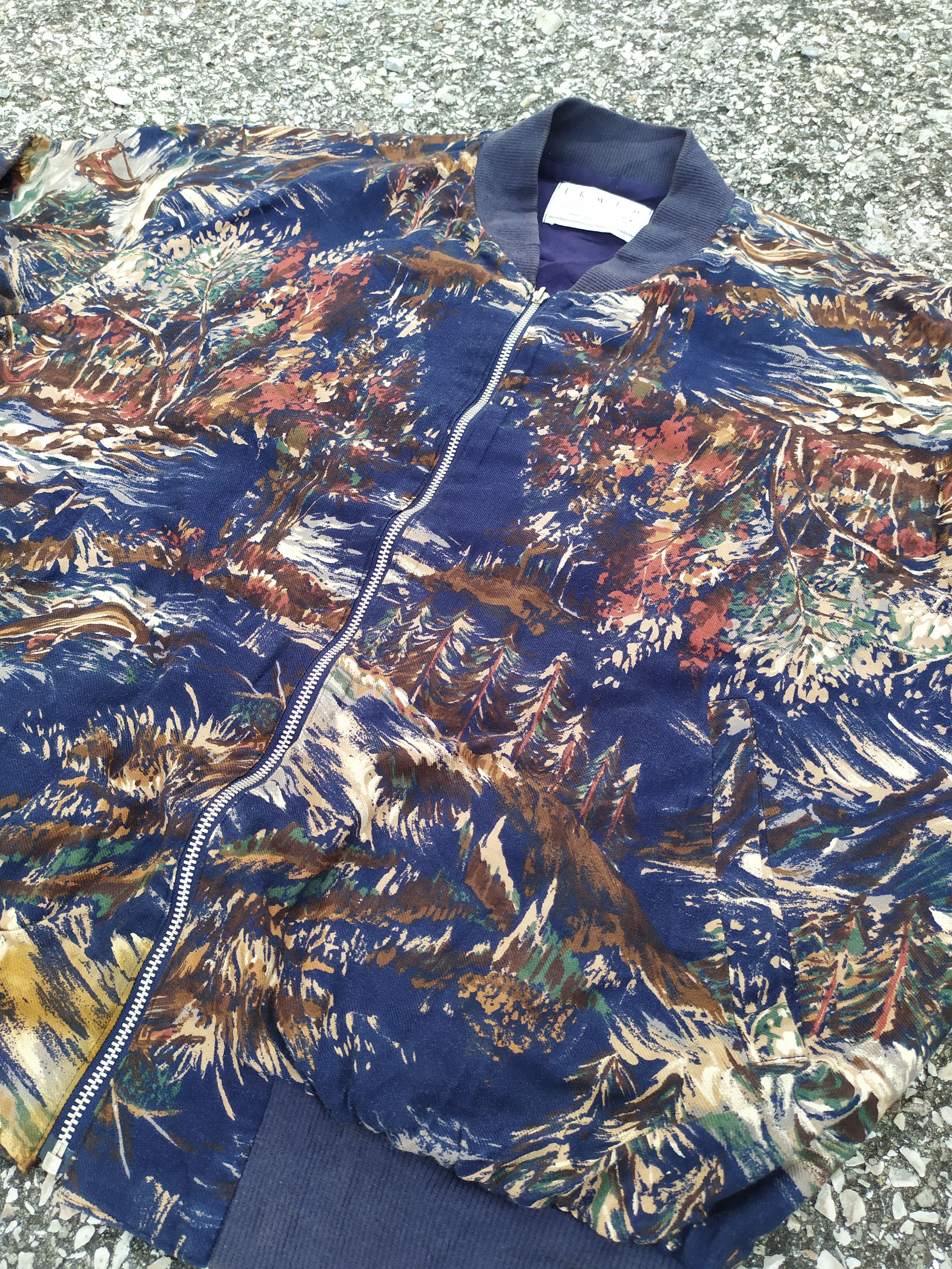 Japanese Brand Ikuko Art Painting Bomber Jacket Size US M / EU 48-50 / 2 - 3 Thumbnail