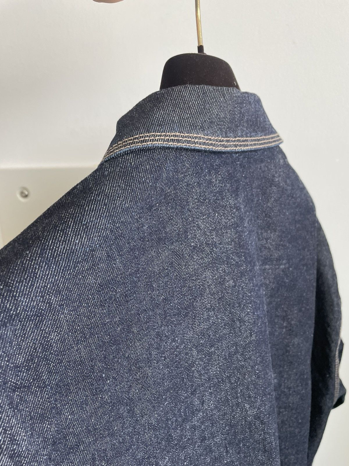 Bottega Veneta Daniel Lee Super Runway Brand New Oversized Denim Jacket Size US XXL / EU 58 / 5 - 17 Thumbnail