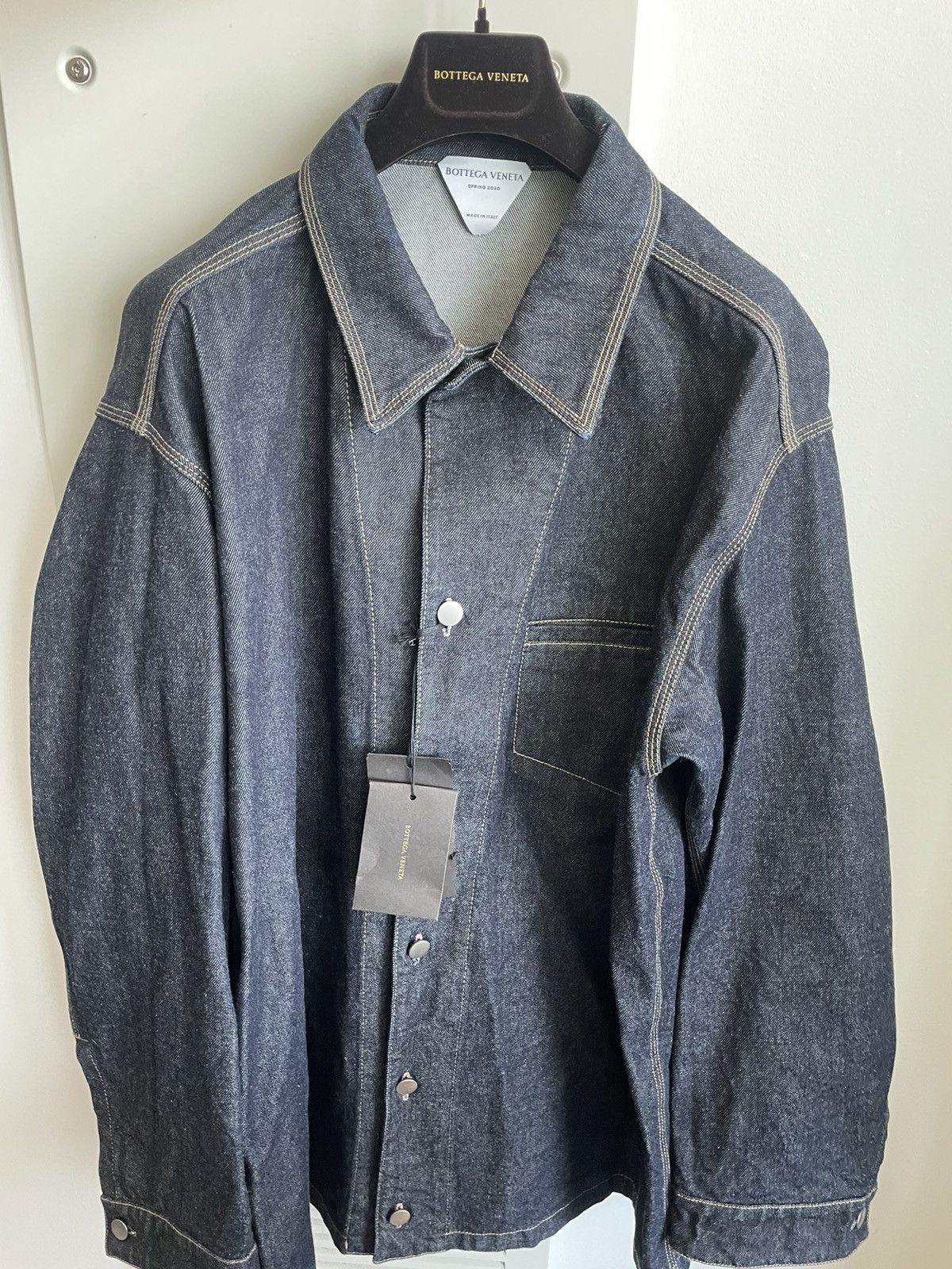 Bottega Veneta Daniel Lee Super Runway Brand New Oversized Denim Jacket Size US XXL / EU 58 / 5 - 21 Thumbnail