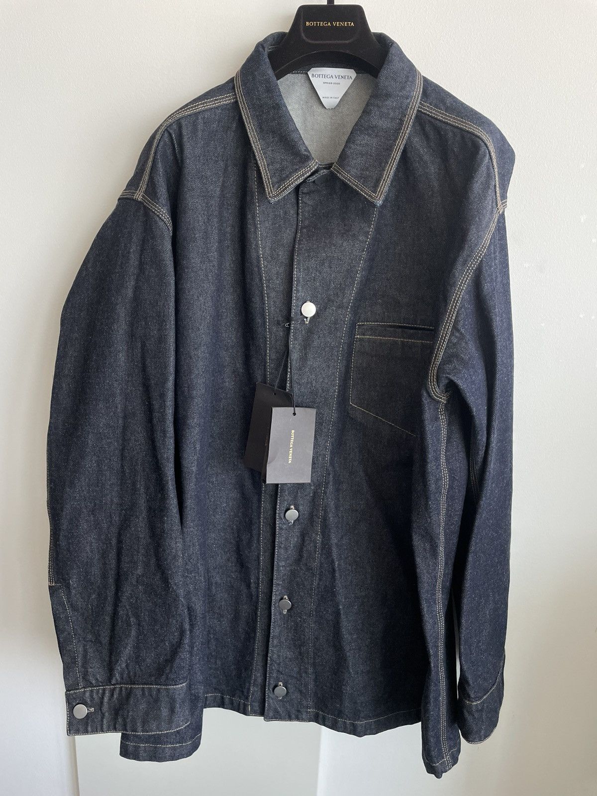 Bottega Veneta Daniel Lee Super Runway Brand New Oversized Denim Jacket Size US XXL / EU 58 / 5 - 2 Thumbnail
