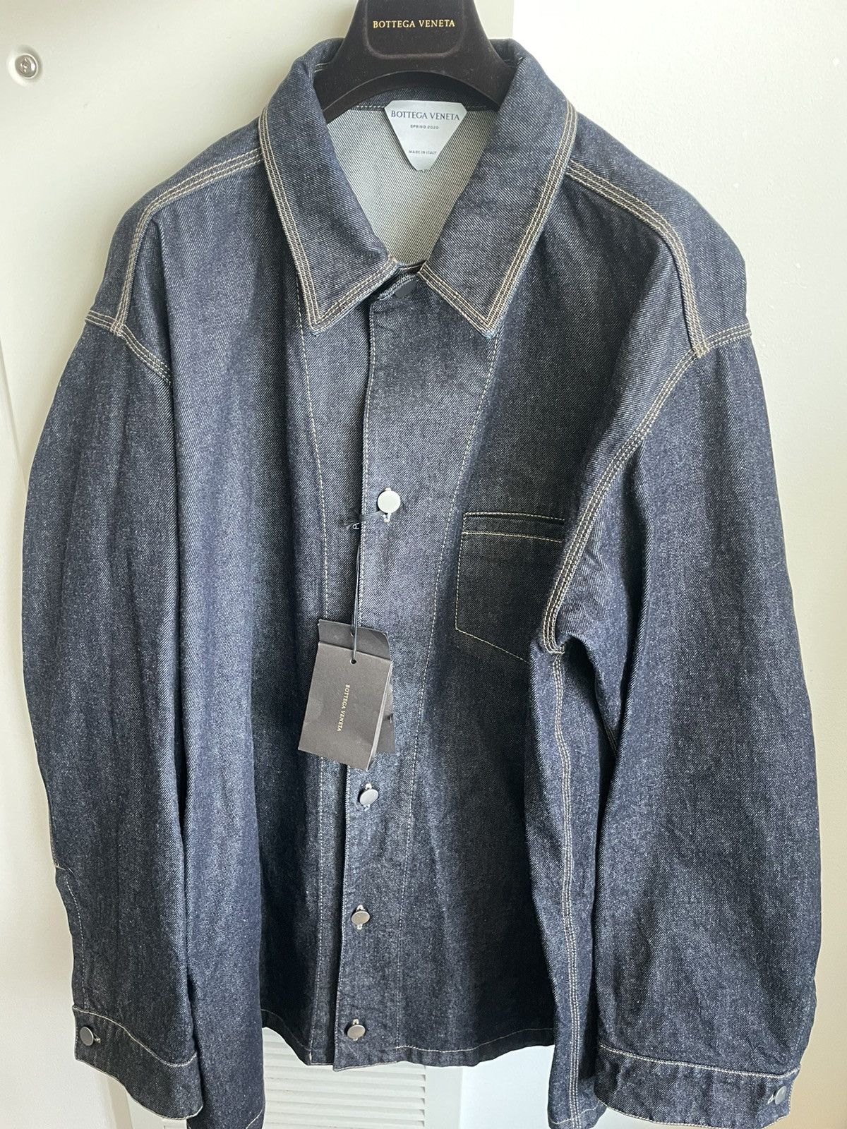 Bottega Veneta Daniel Lee Super Runway Brand New Oversized Denim Jacket Size US XXL / EU 58 / 5 - 19 Thumbnail