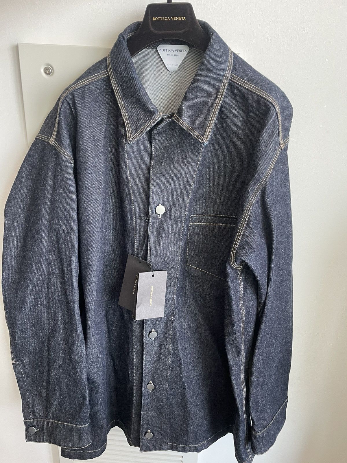 Bottega Veneta Daniel Lee Super Runway Brand New Oversized Denim Jacket Size US XXL / EU 58 / 5 - 14 Thumbnail