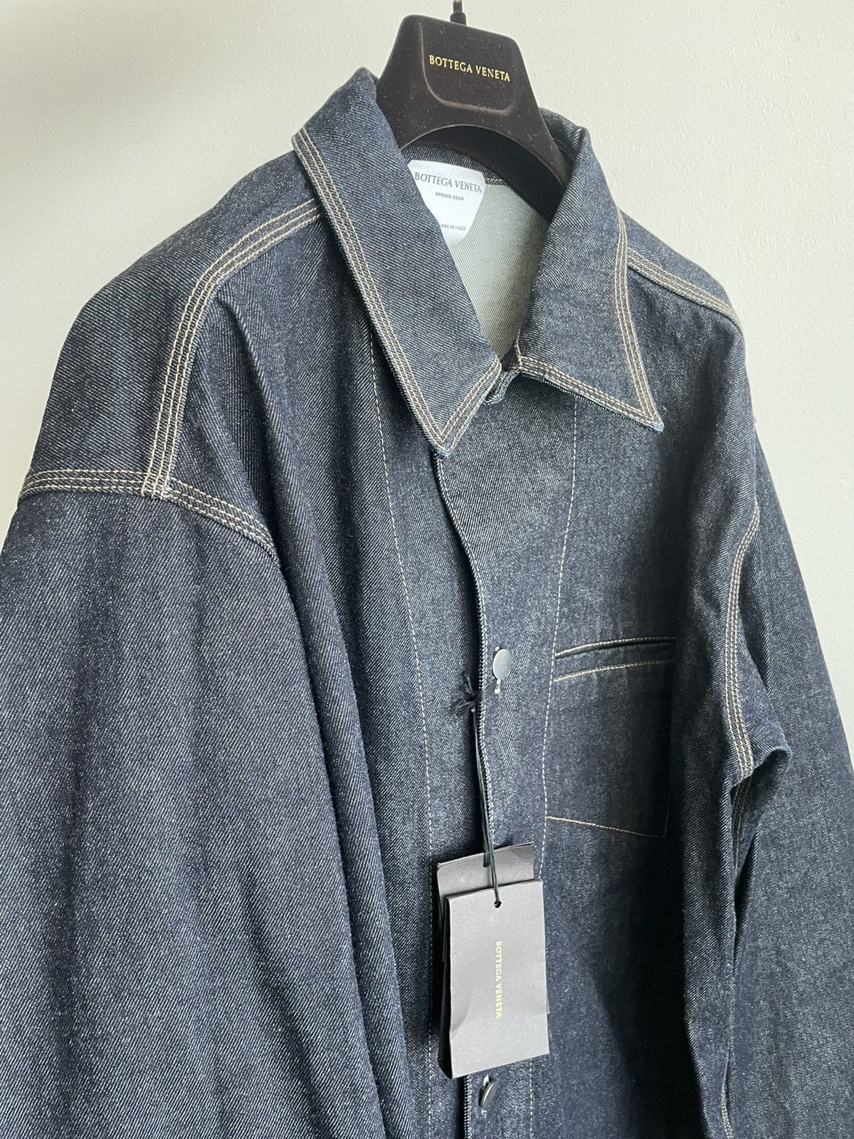 Bottega Veneta Daniel Lee Super Runway Brand New Oversized Denim Jacket Size US XXL / EU 58 / 5 - 20 Thumbnail