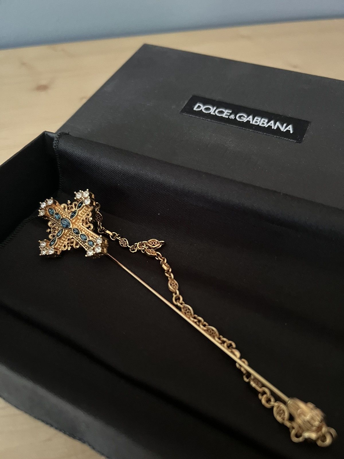 Dolce & Gabbana Cross pendant brooch Size ONE SIZE - 1 Thumbnail